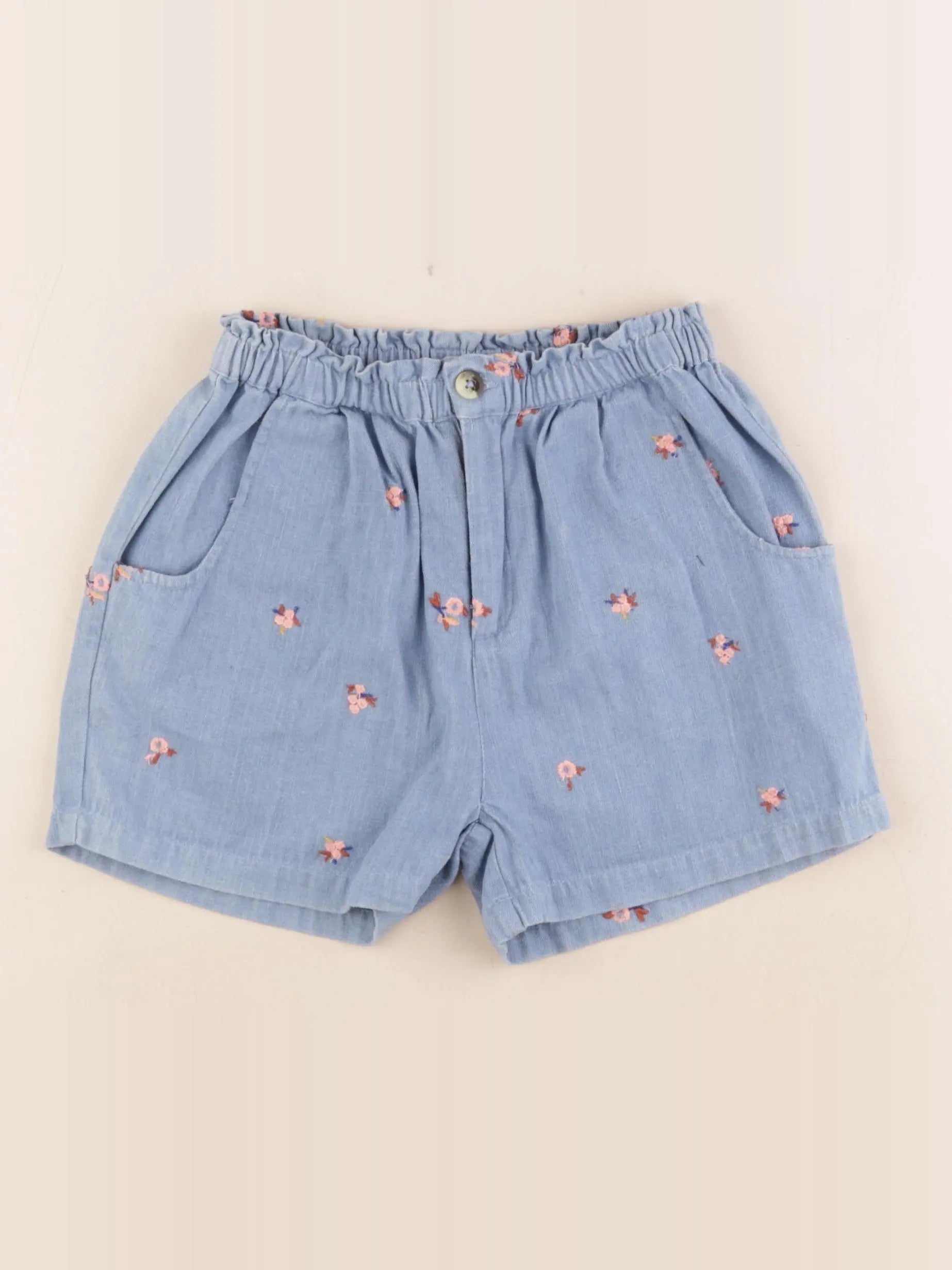 Bonheur du jour - short bleu - 10 ans