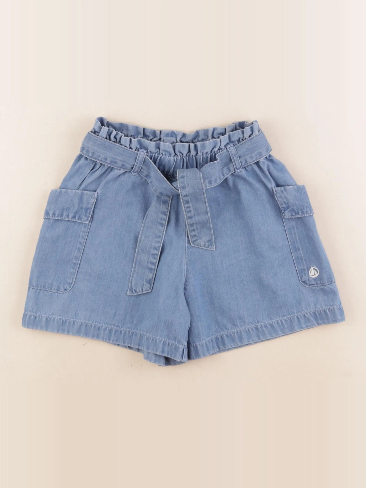 Petit Bateau - short bleu - 8 ans