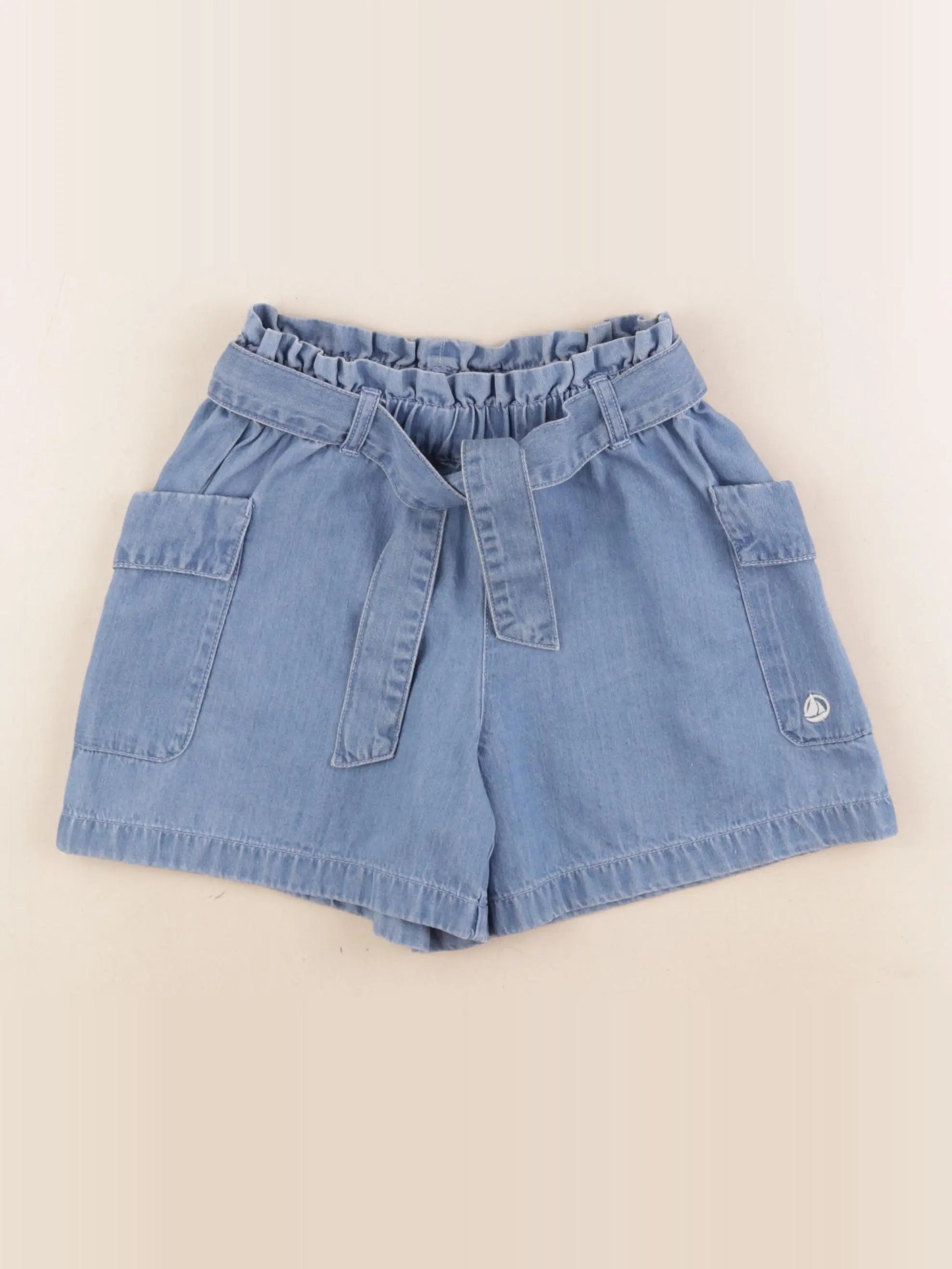 Petit Bateau - short bleu - 8 ans