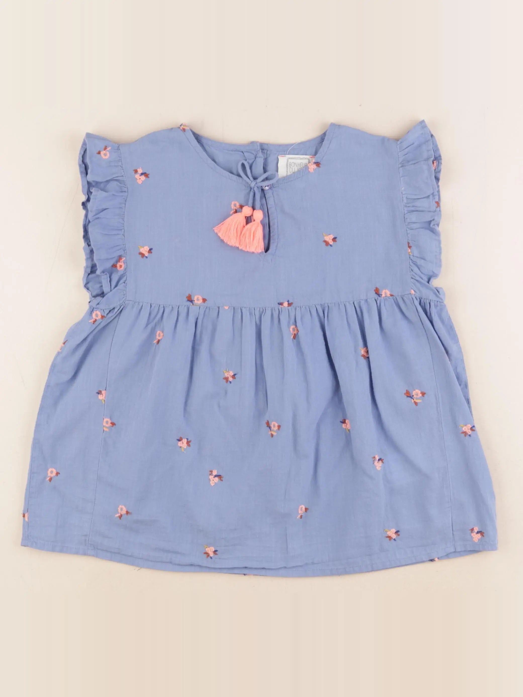 Bonheur du jour - blouse bleu - 8 ans
