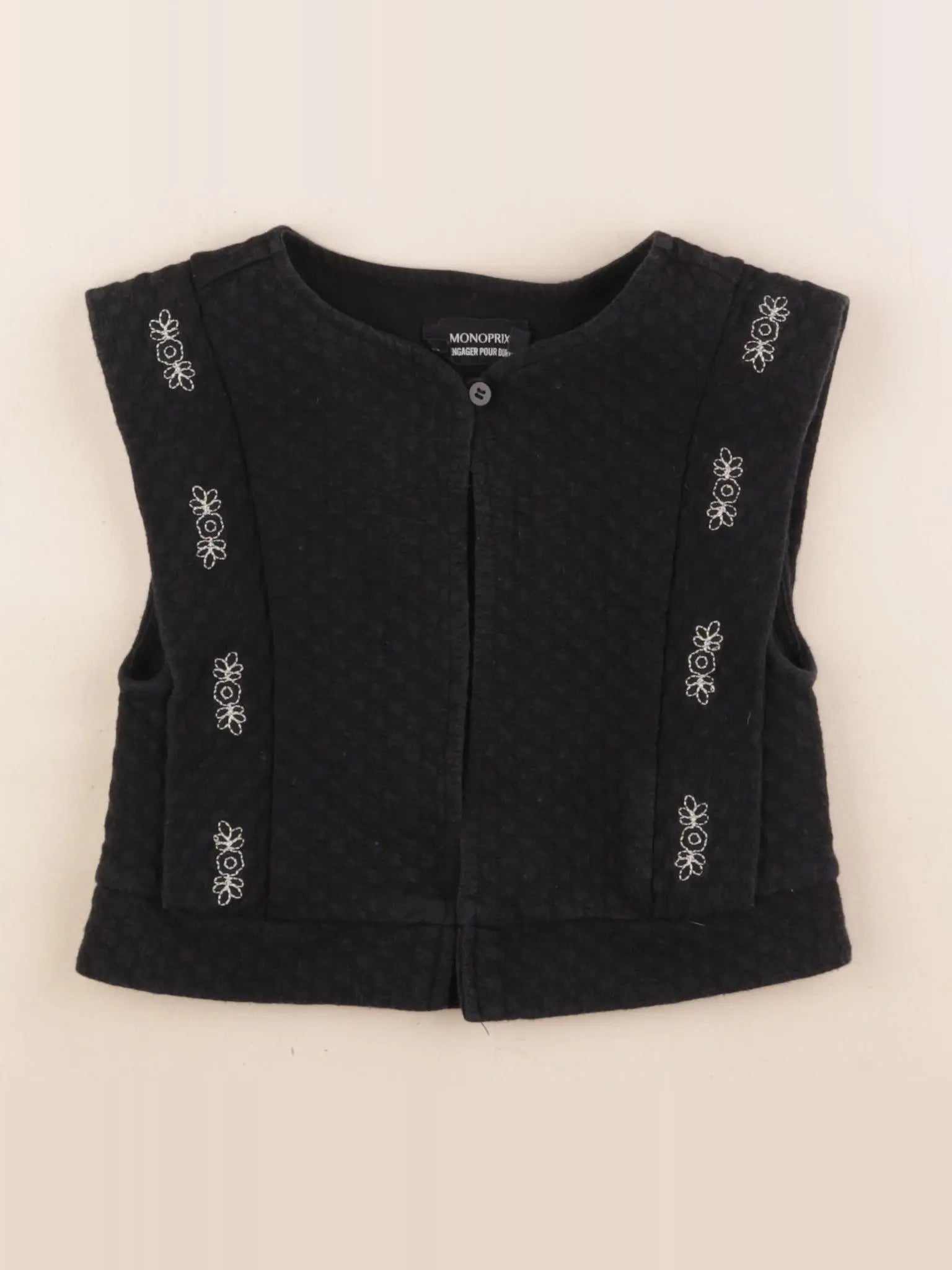 Monoprix - gilet noir - 4 ans