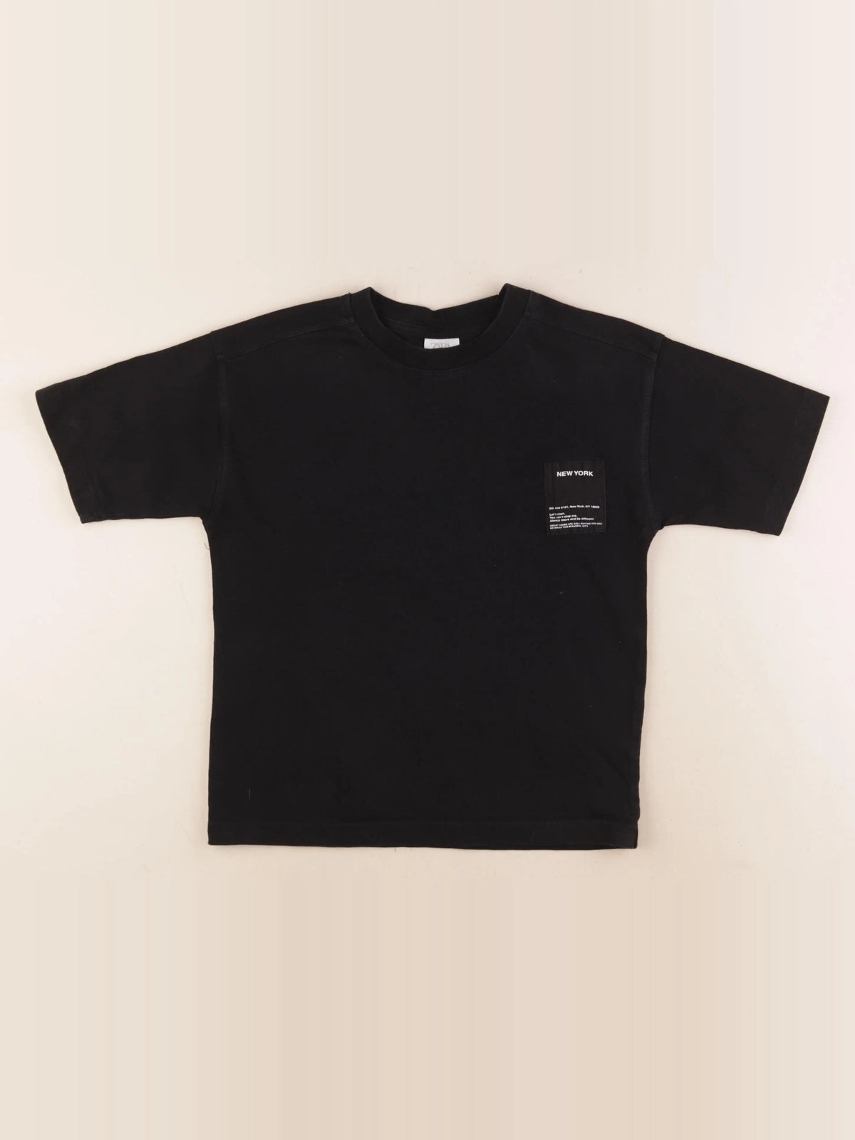 Zara - tee-shirt noir - 8 ans