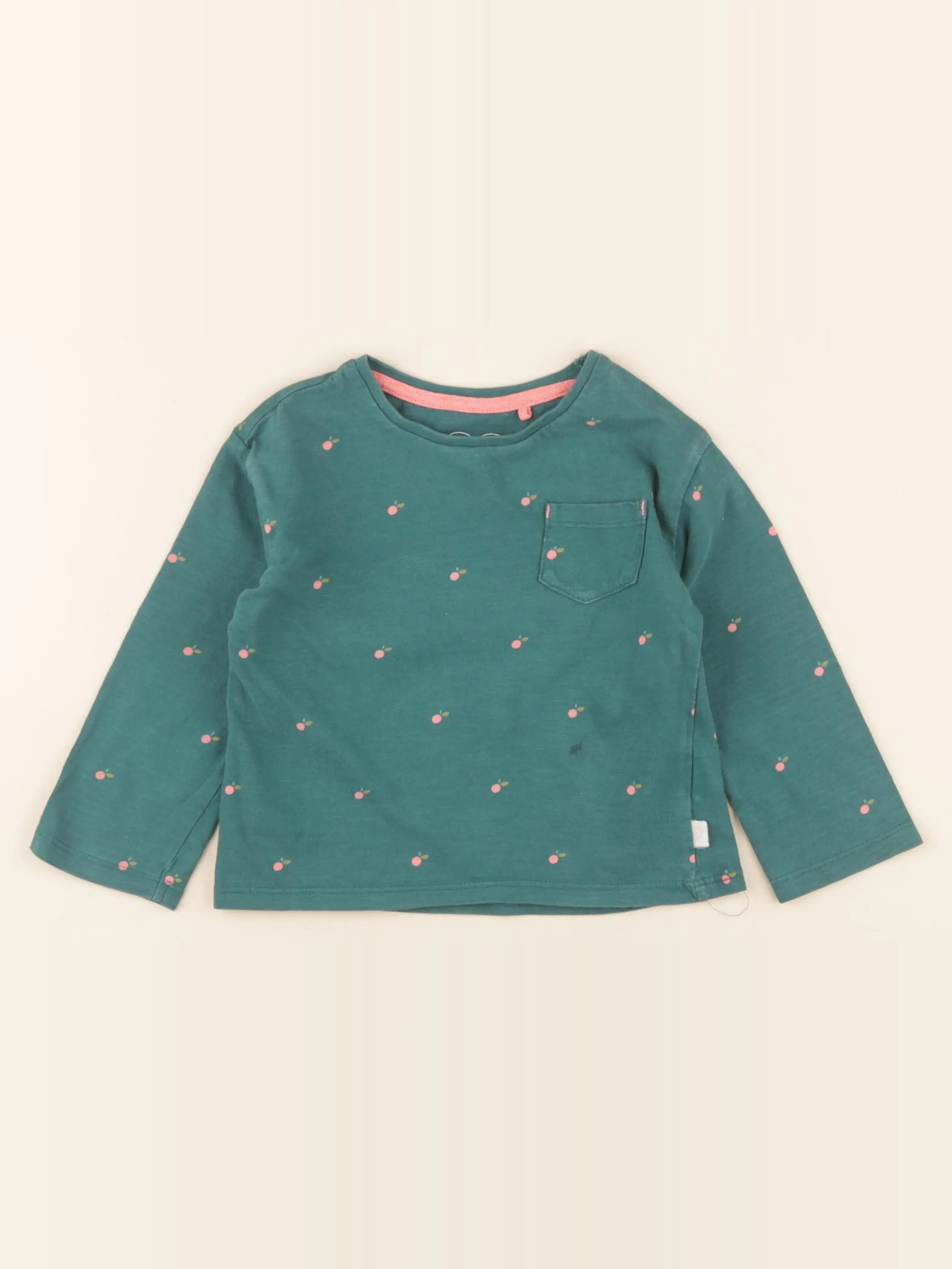 Next - tee-shirt vert, rose - 18/24 mois
