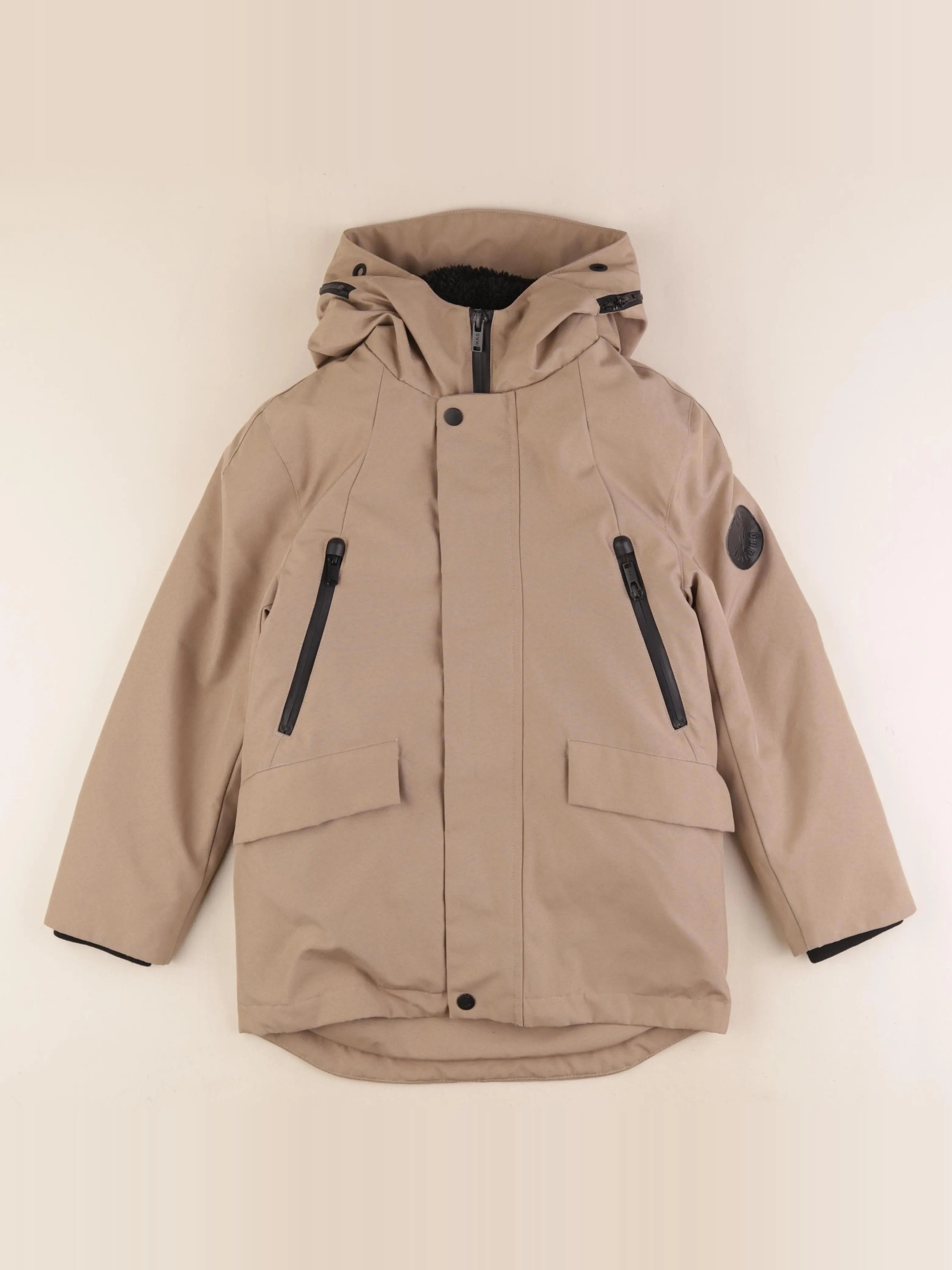 IKKS - manteau doublure amovible marron - 8 ans