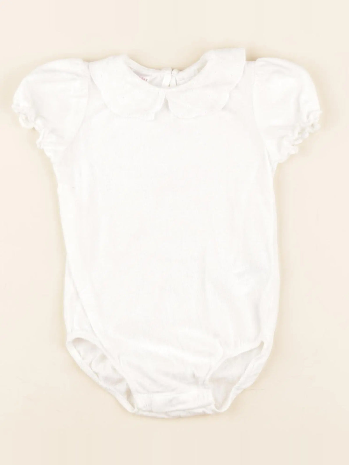 Zara - body à col blanc - 9/12 mois