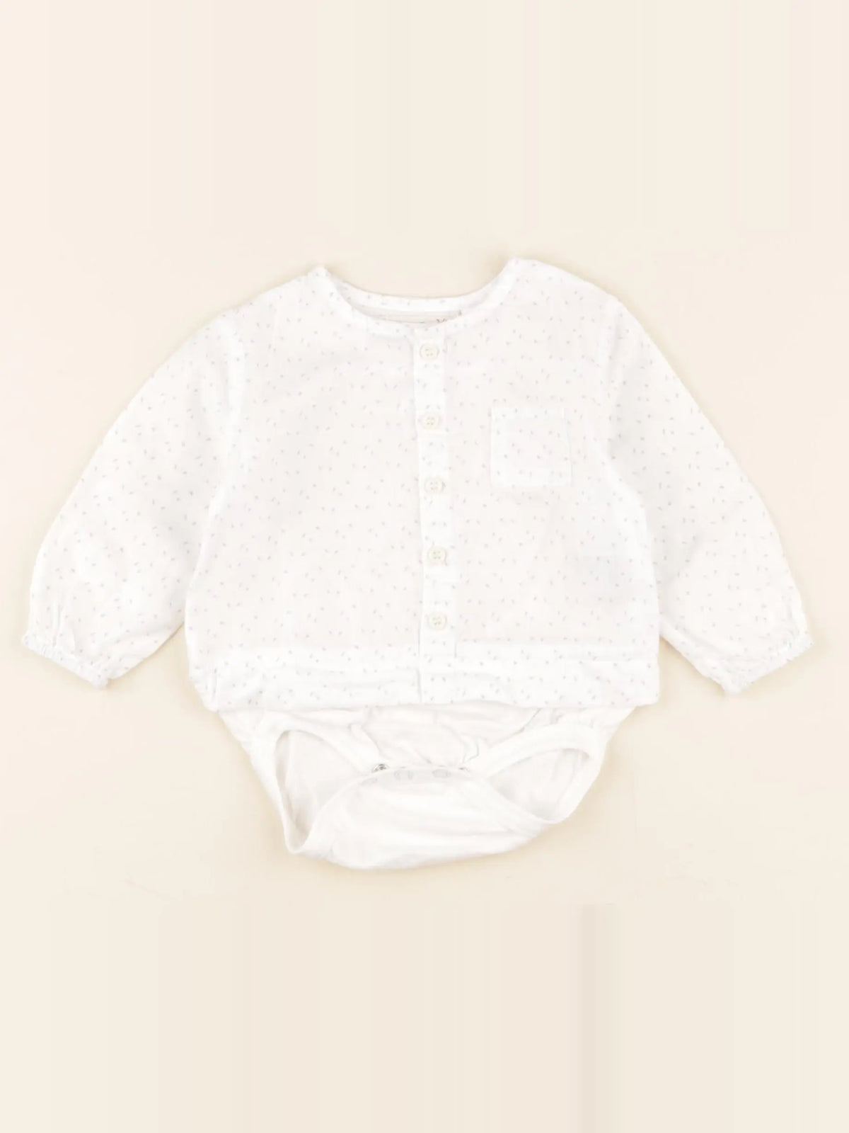 Zara - body tee-shirt blanc - 1/3 mois