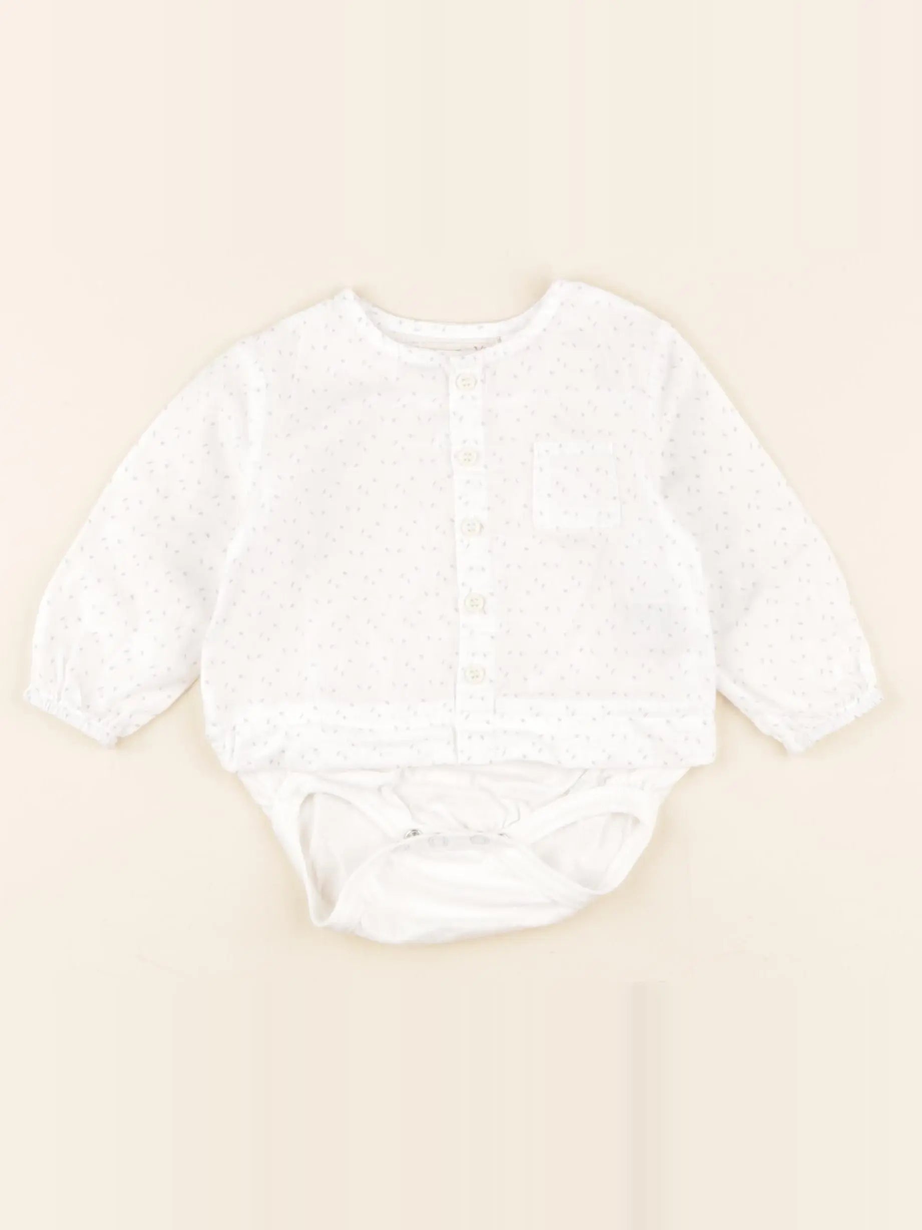Zara - body tee-shirt blanc - 1/3 mois
