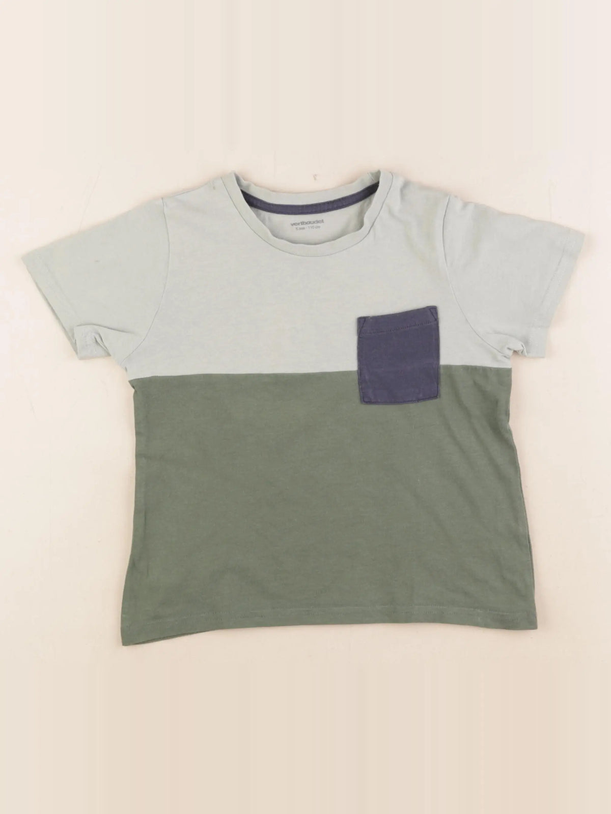 Vertbaudet - tee-shirt vert - 5 ans