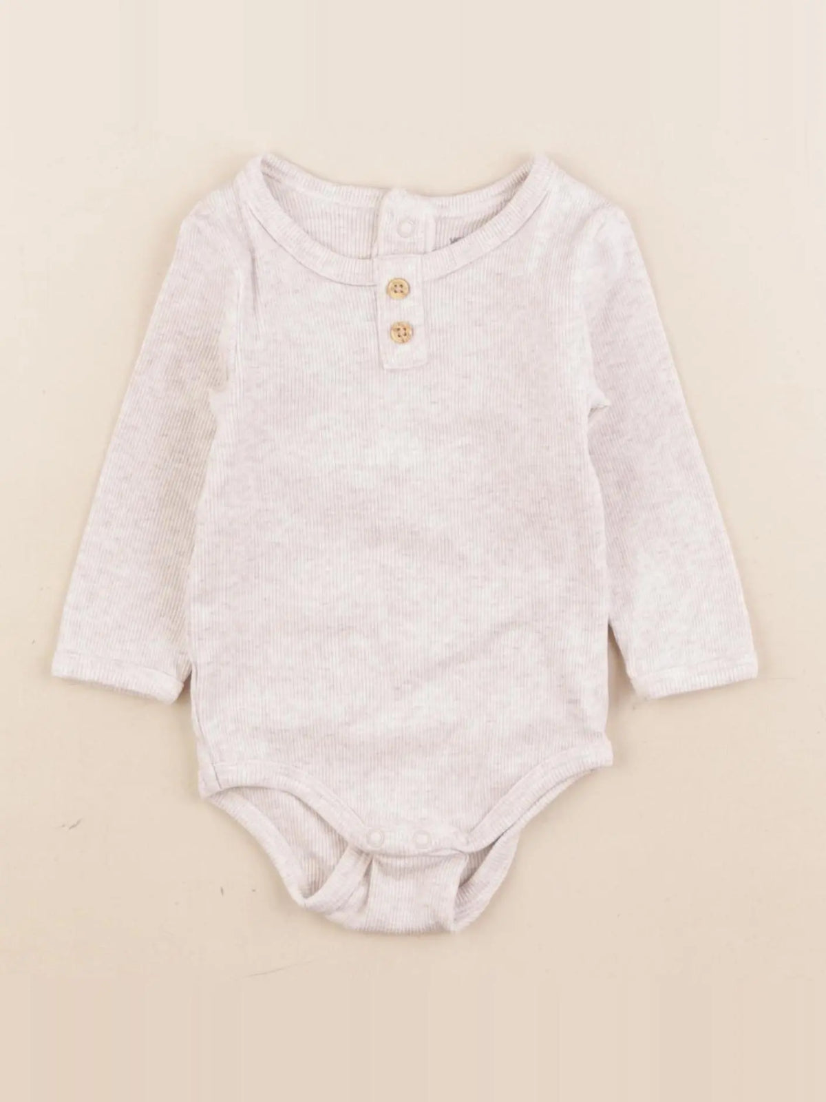 Vertbaudet - body beige - 3 mois