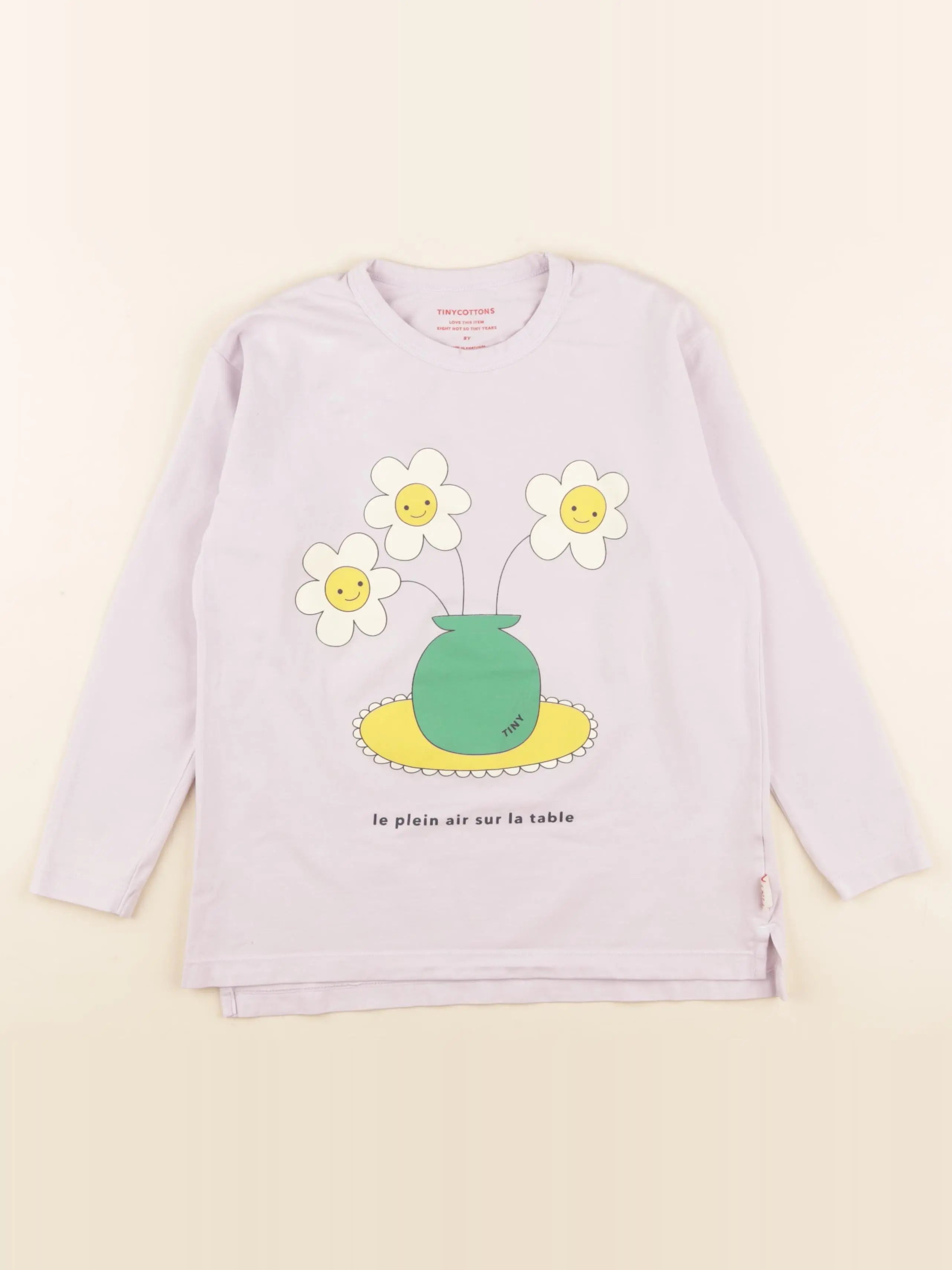 Tiny Cottons - tee-shirt violet - 8 ans