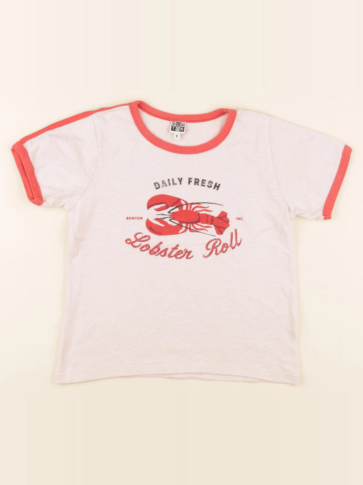 Bonton - tee-shirt rose - 8 ans