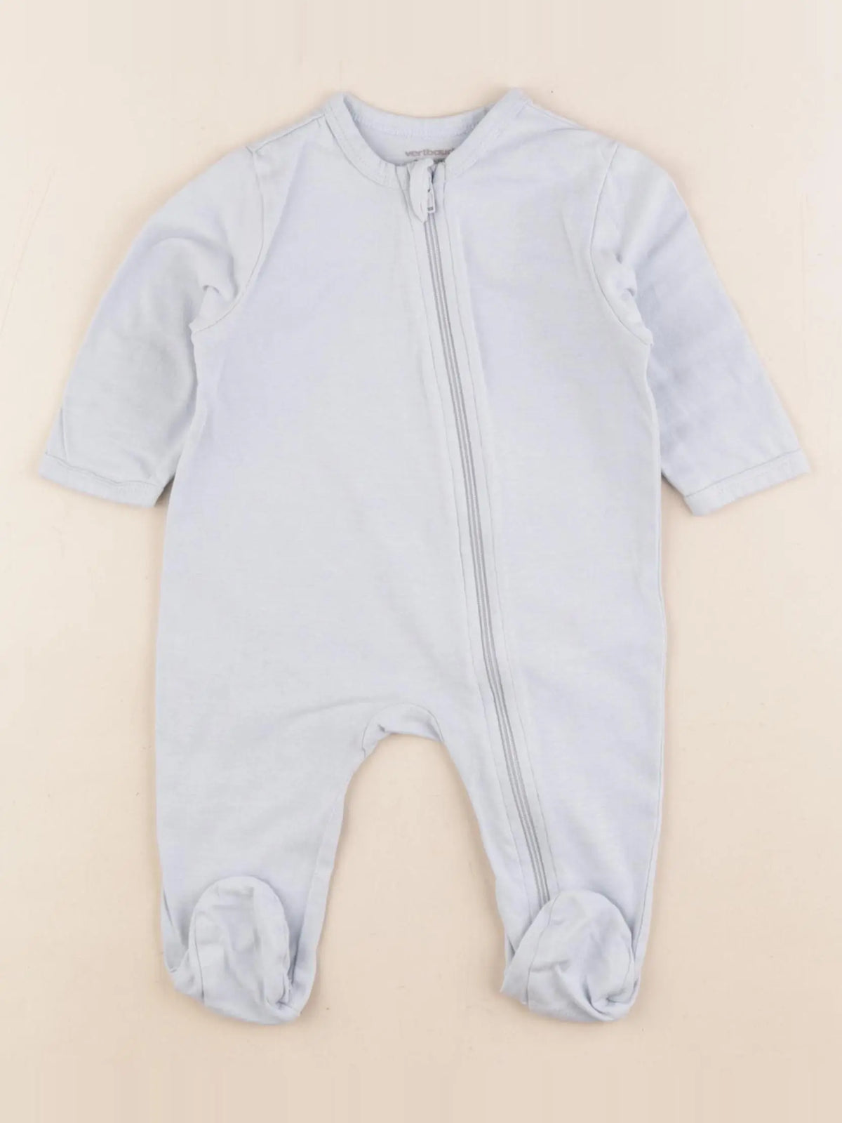 Vertbaudet - pyjama coton bleu - 3 mois