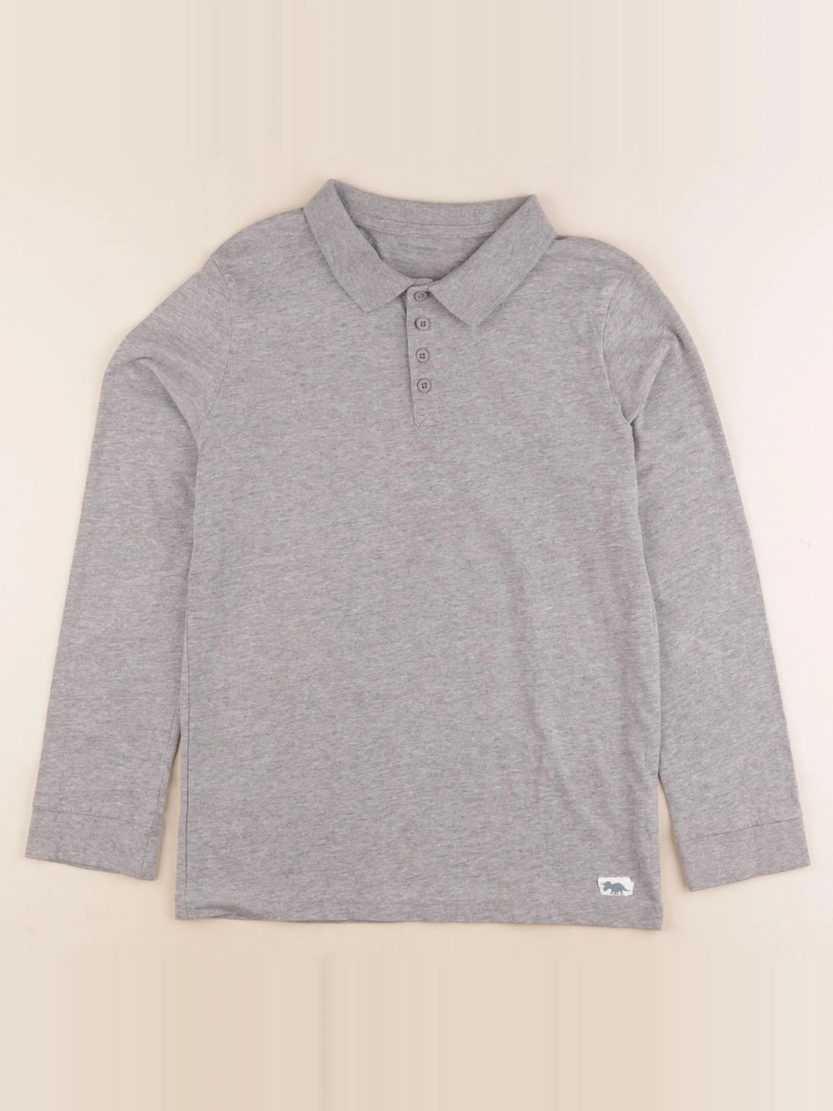 Vertbaudet - polo gris - 12 ans