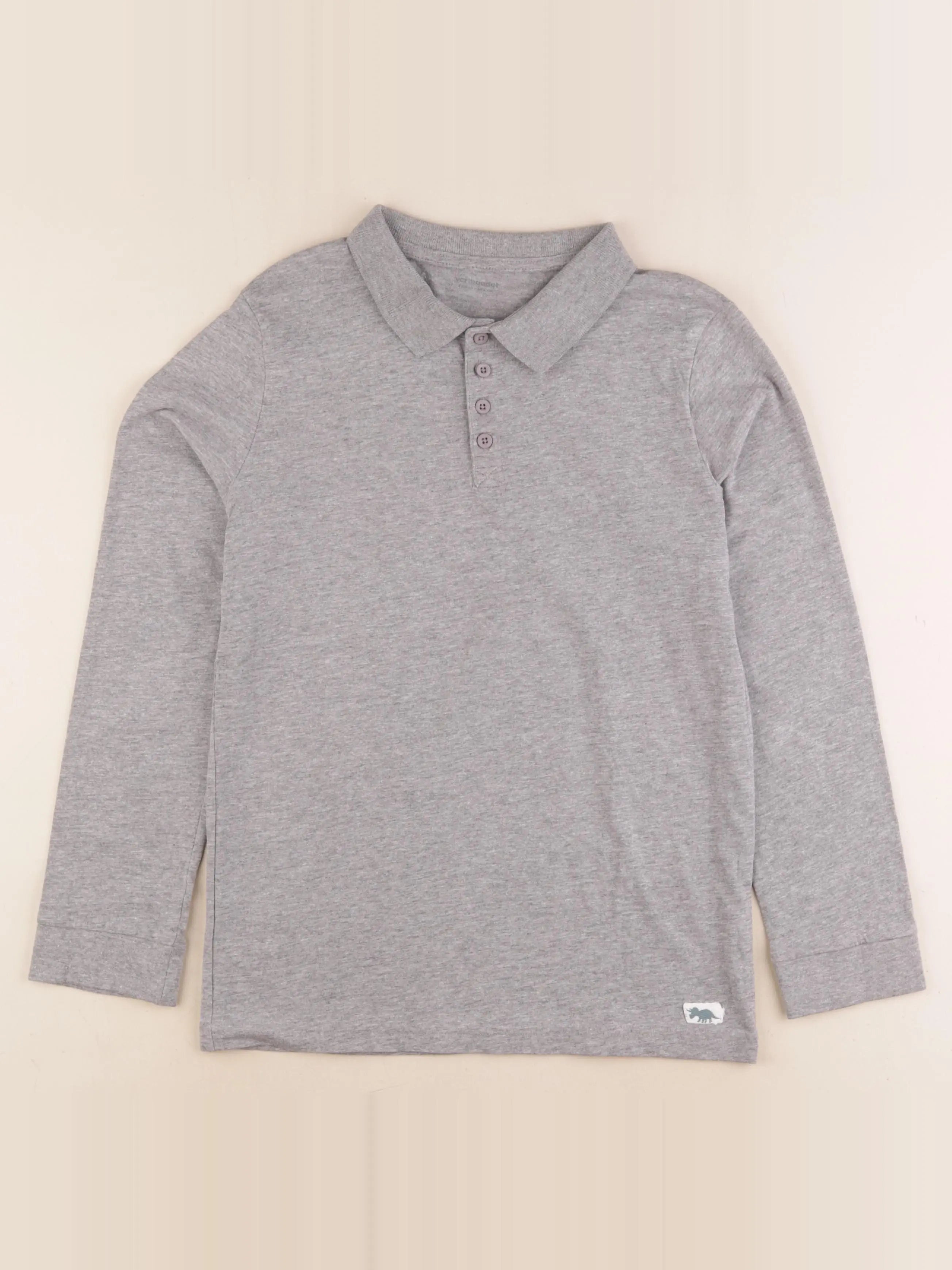 Vertbaudet - polo gris - 12 ans