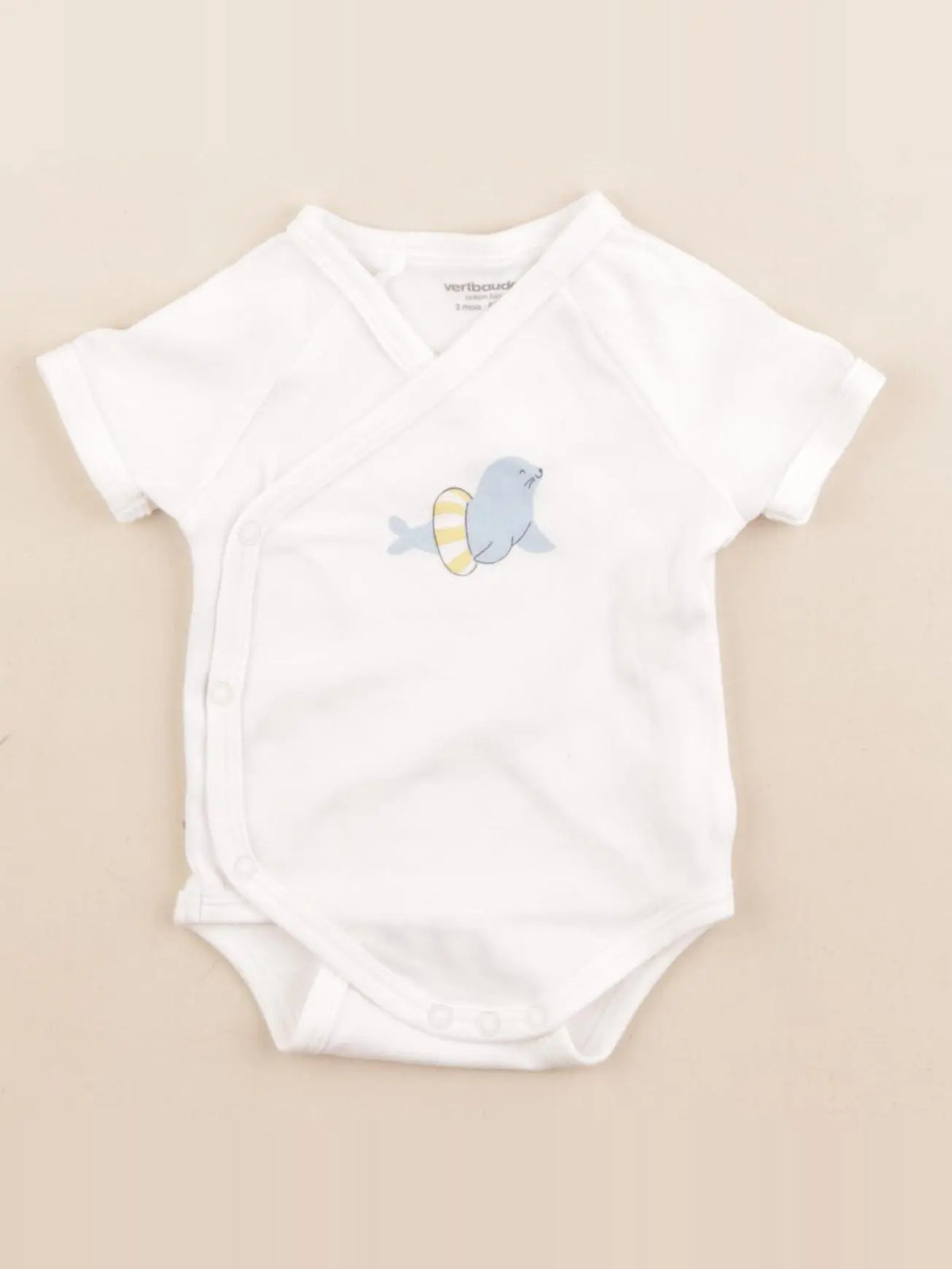 Vertbaudet - body blanc - 3 mois