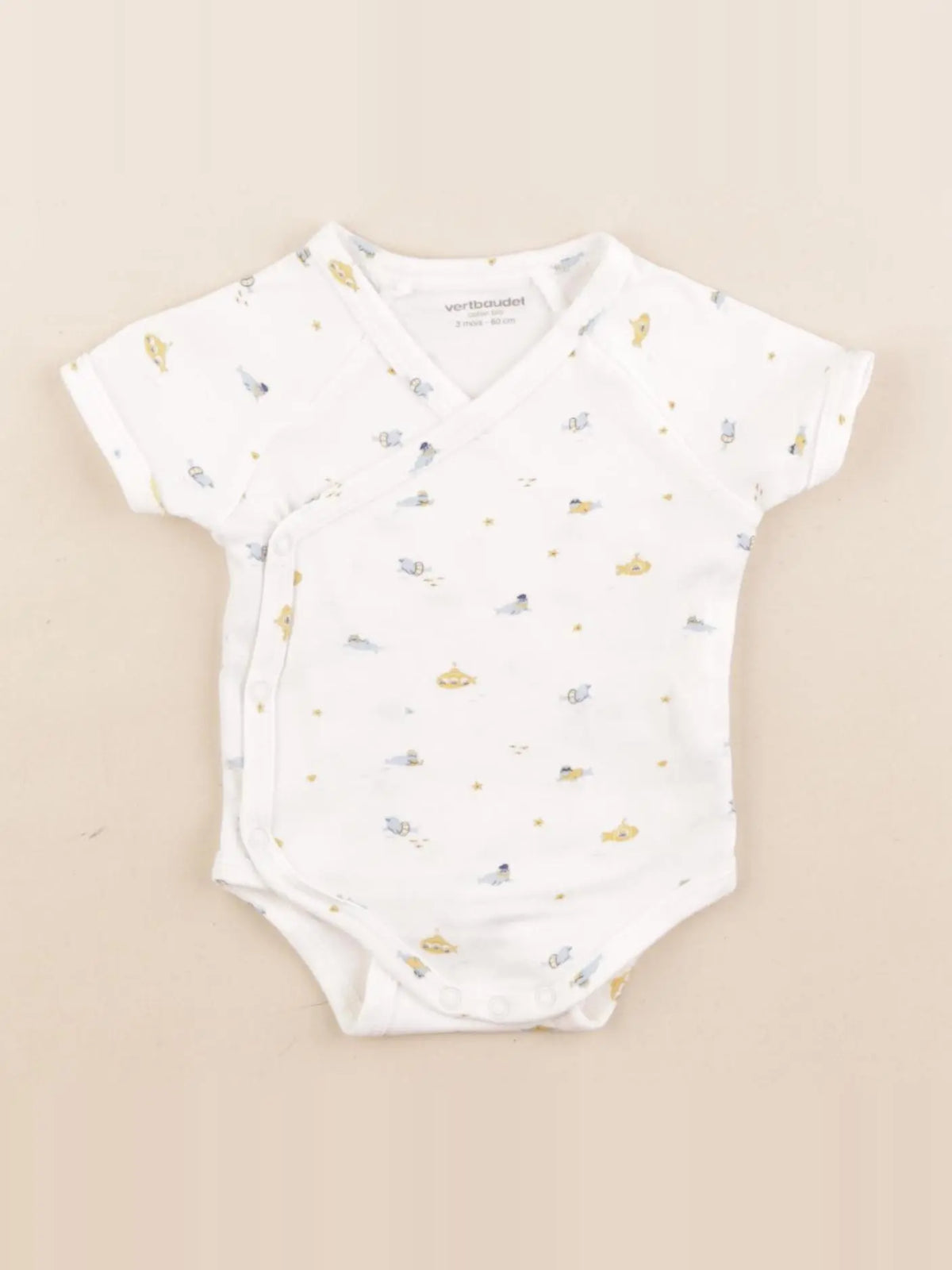 Vertbaudet - body blanc - 3 mois