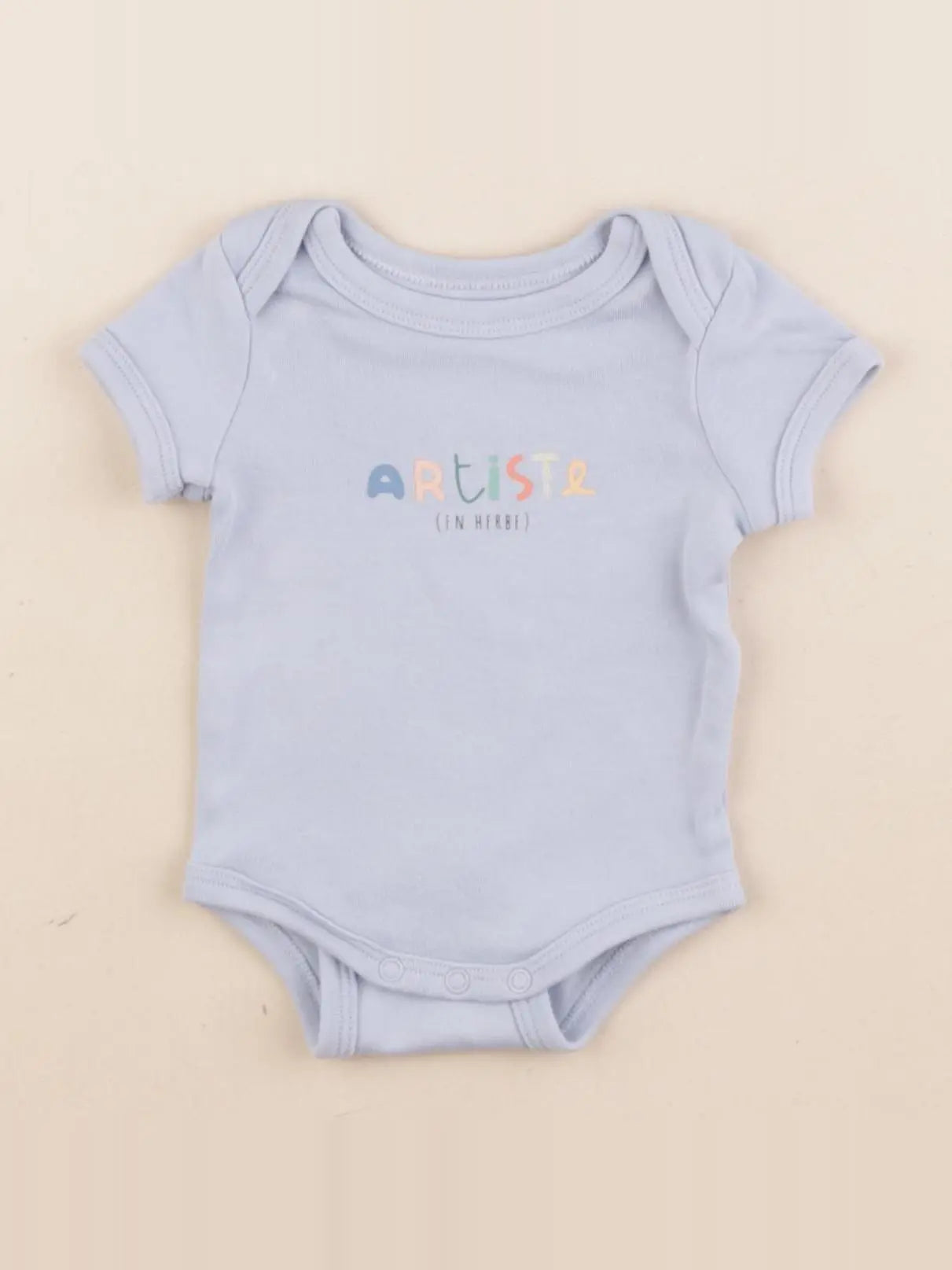 Vertbaudet - body bleu - 1 mois