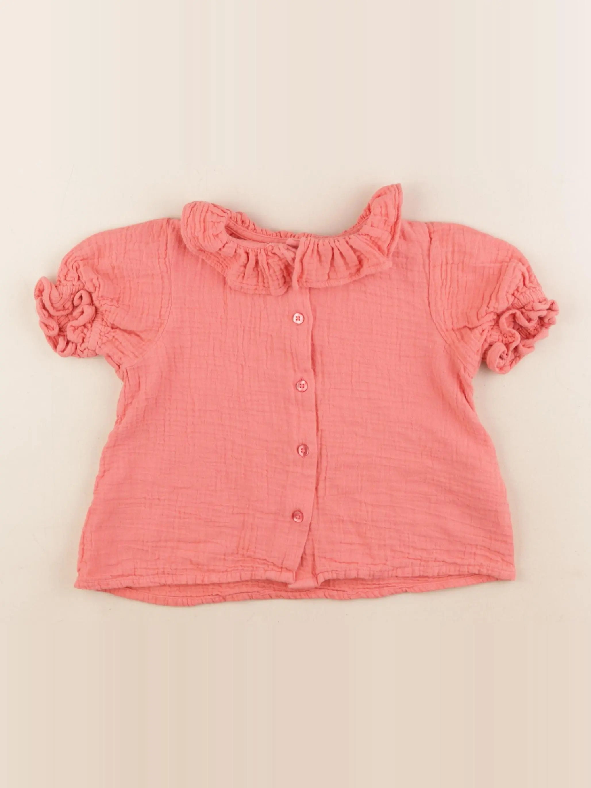 Vertbaudet - chemise rose - 4 ans