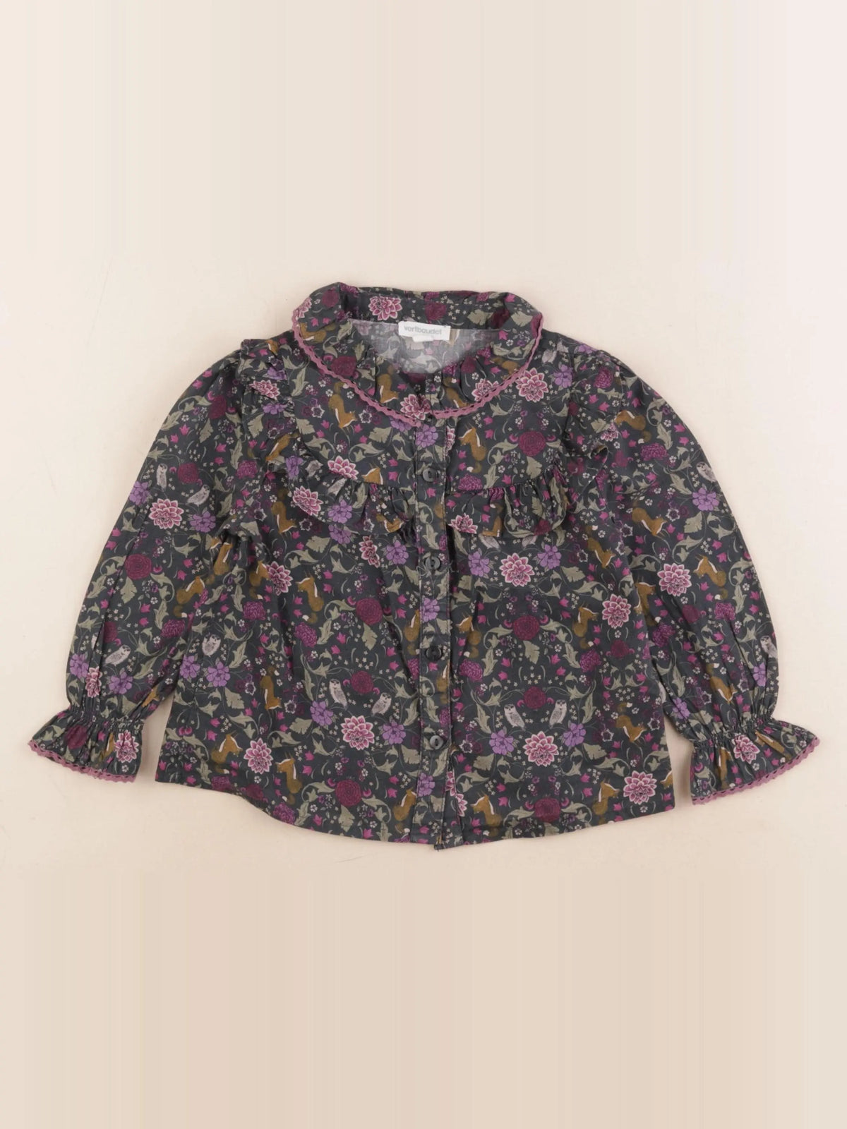 Vertbaudet - chemise multicolore - 3 ans