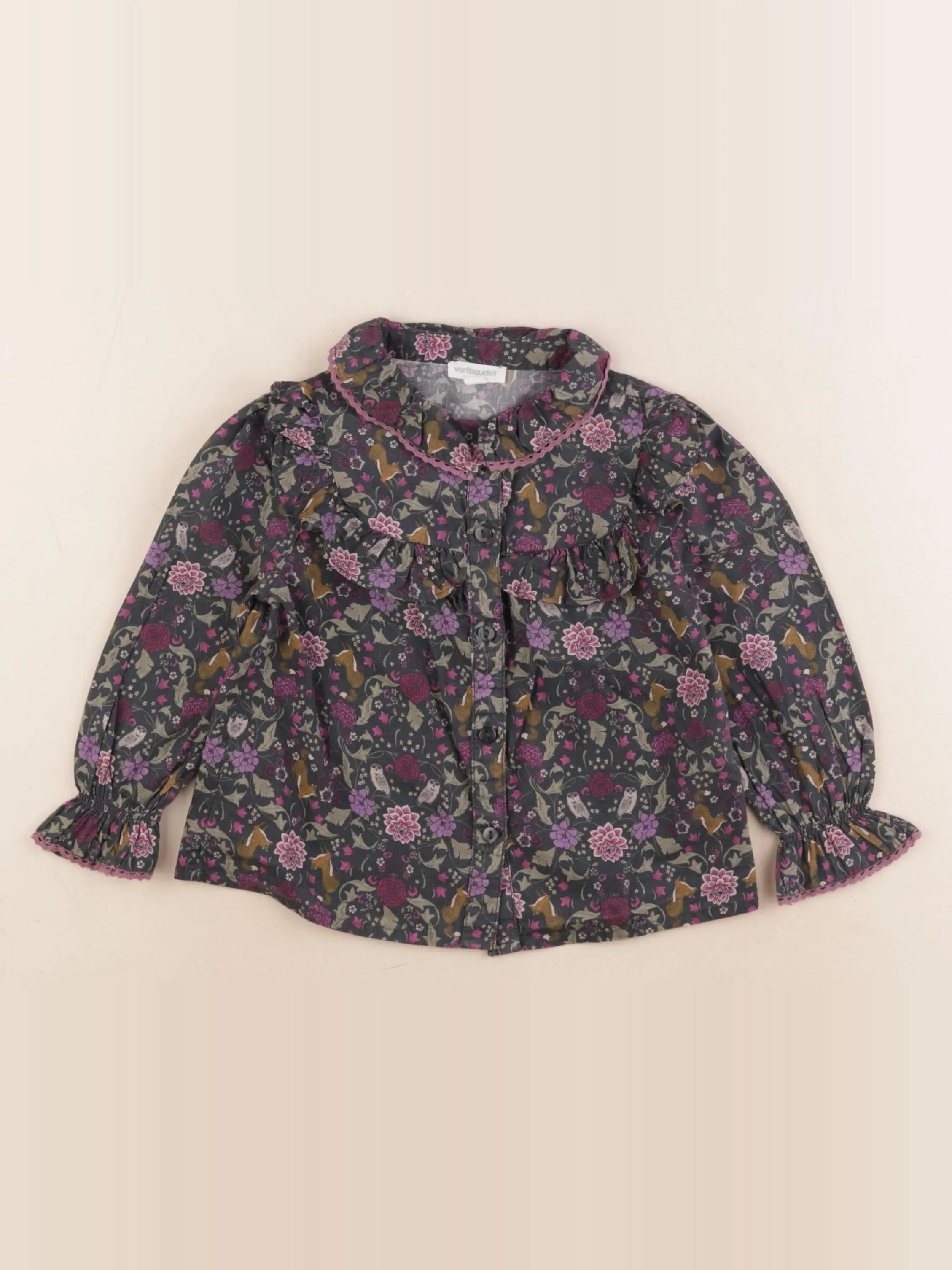 Vertbaudet - chemise multicolore - 3 ans