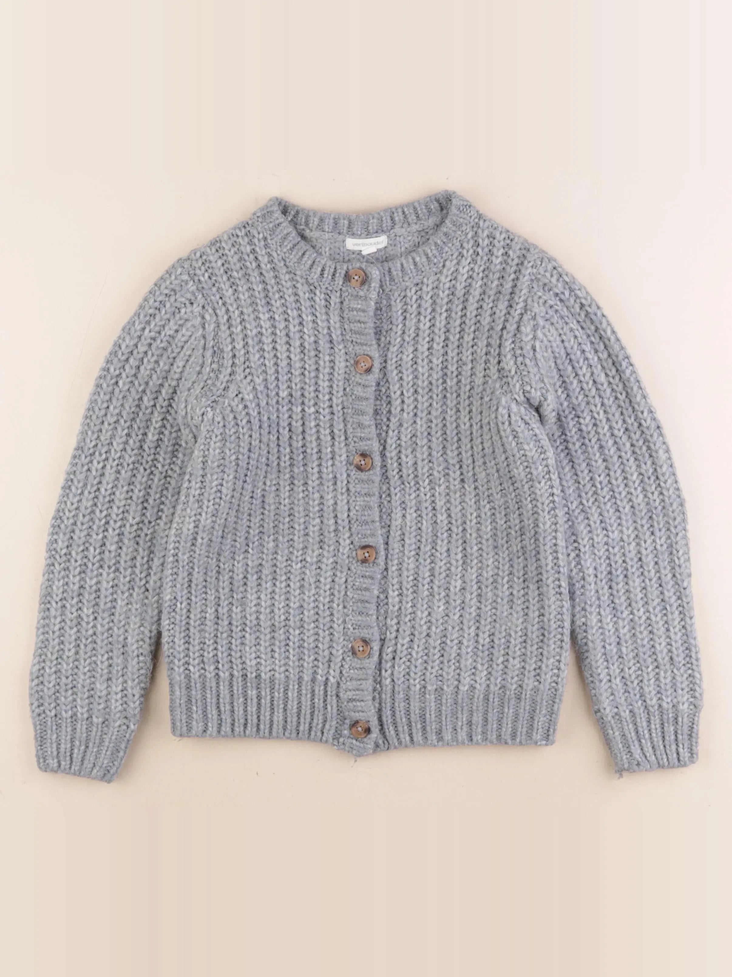 Vertbaudet - gilet bleu - 8 ans