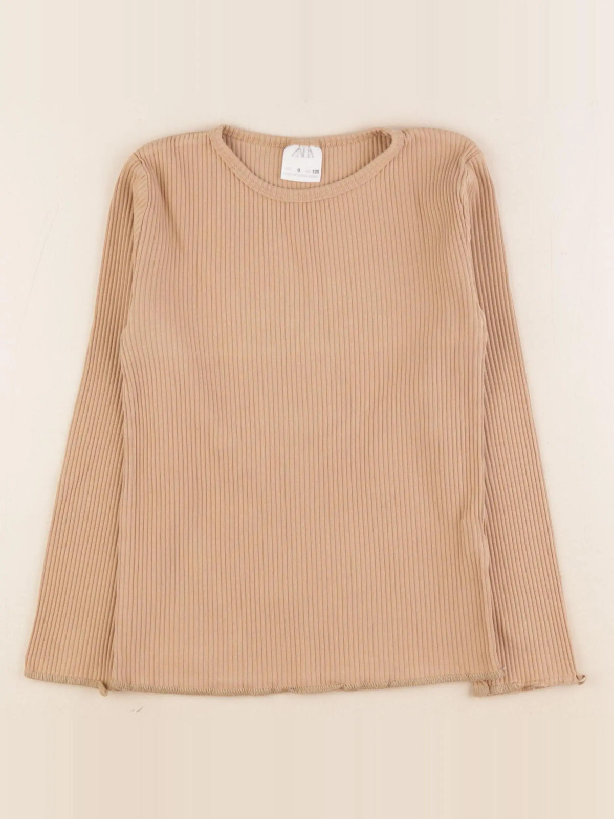 Zara - tee-shirt marron - 8 ans