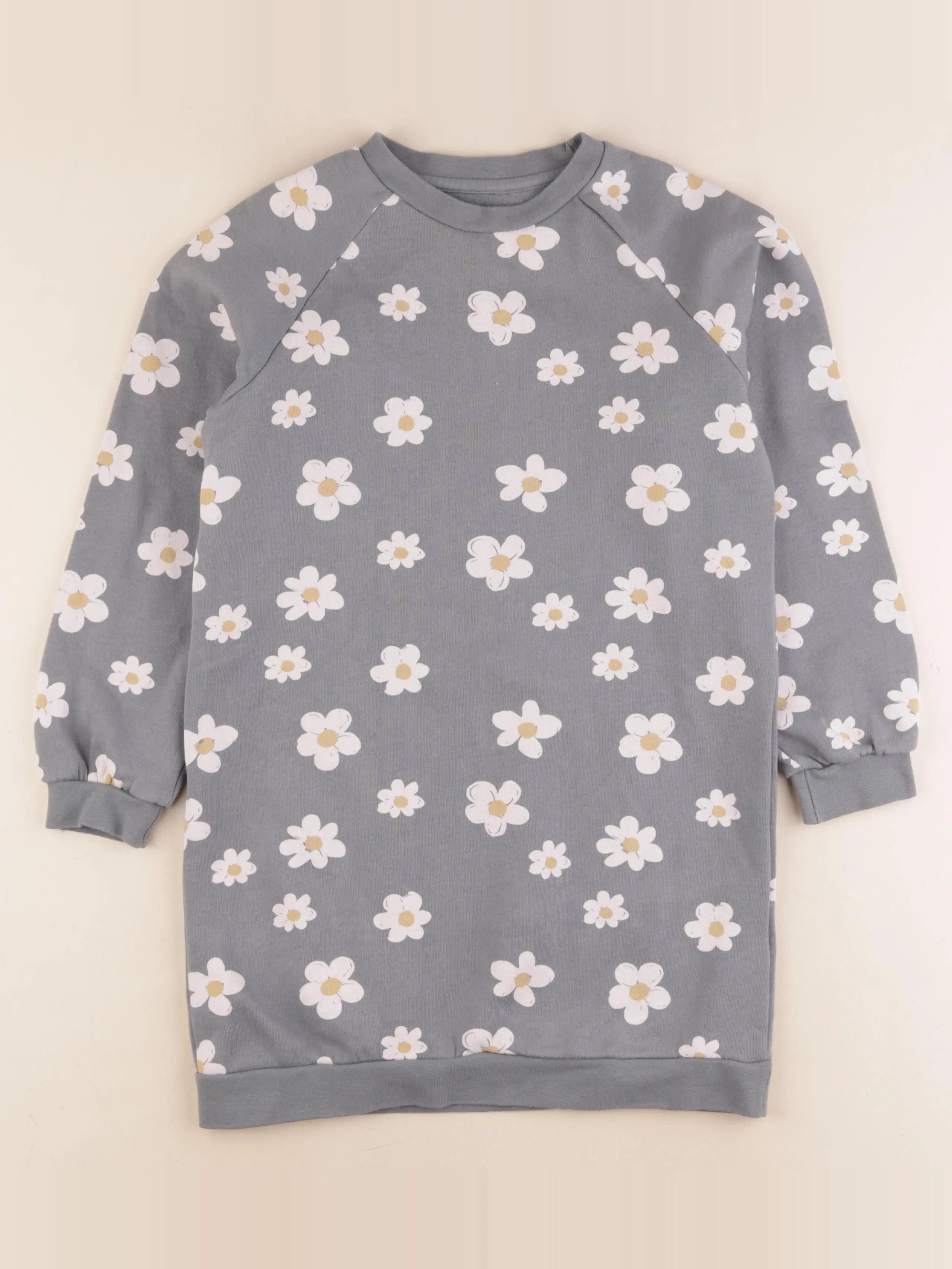 Vertbaudet - robe vert, blanc - 10 ans