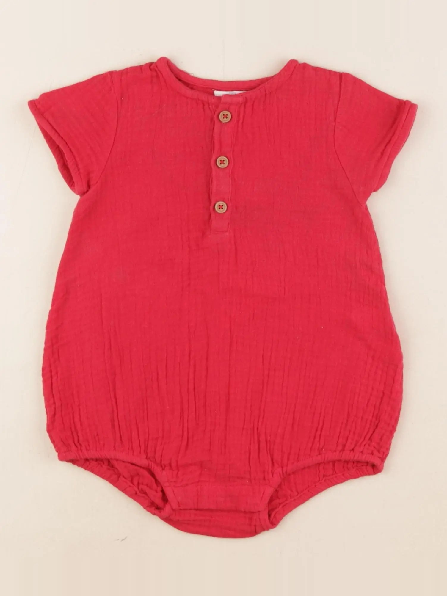 Boutchou - combinaison rouge - 9 mois
