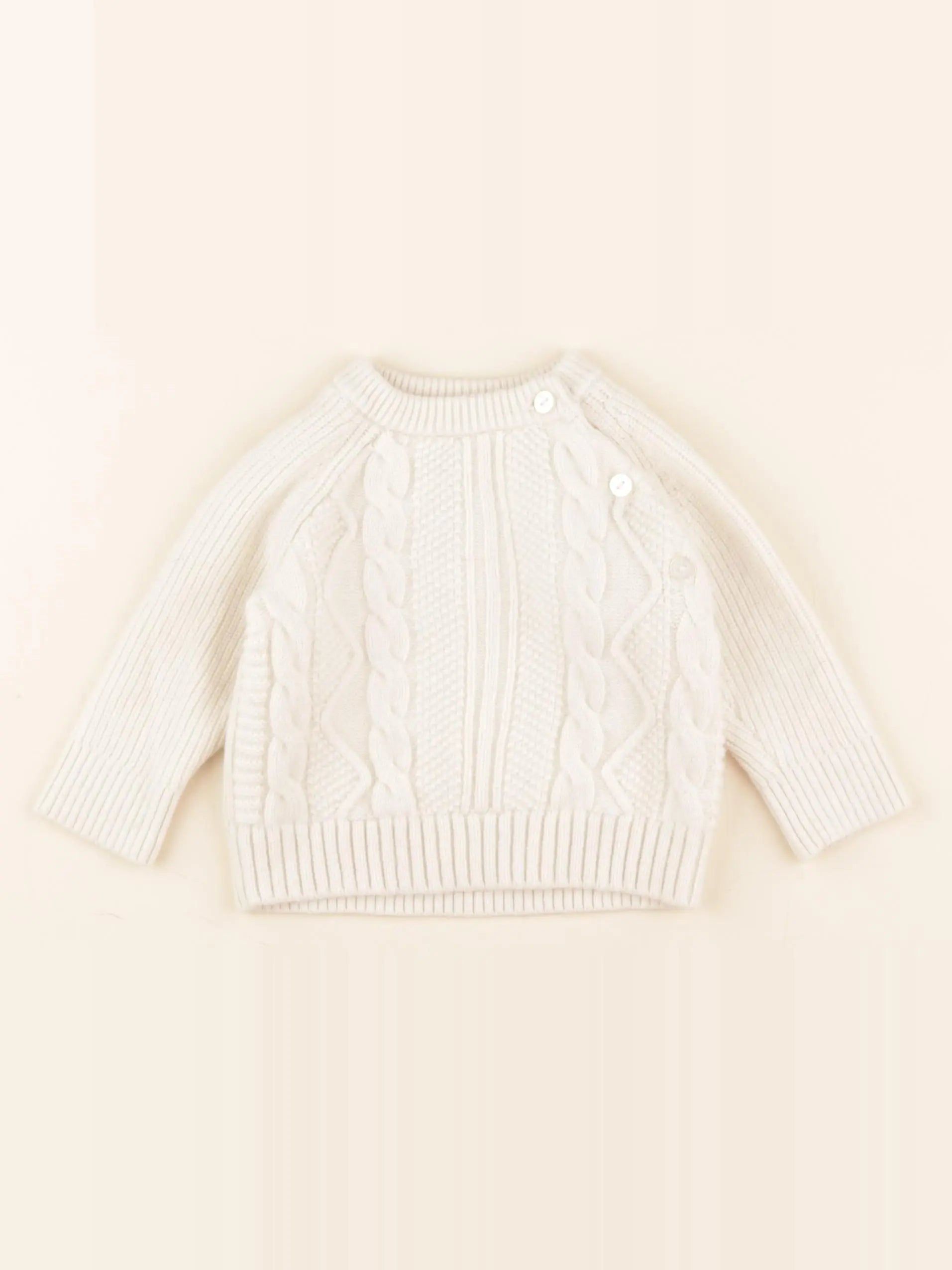 Jacadi - pull beige - 6 mois