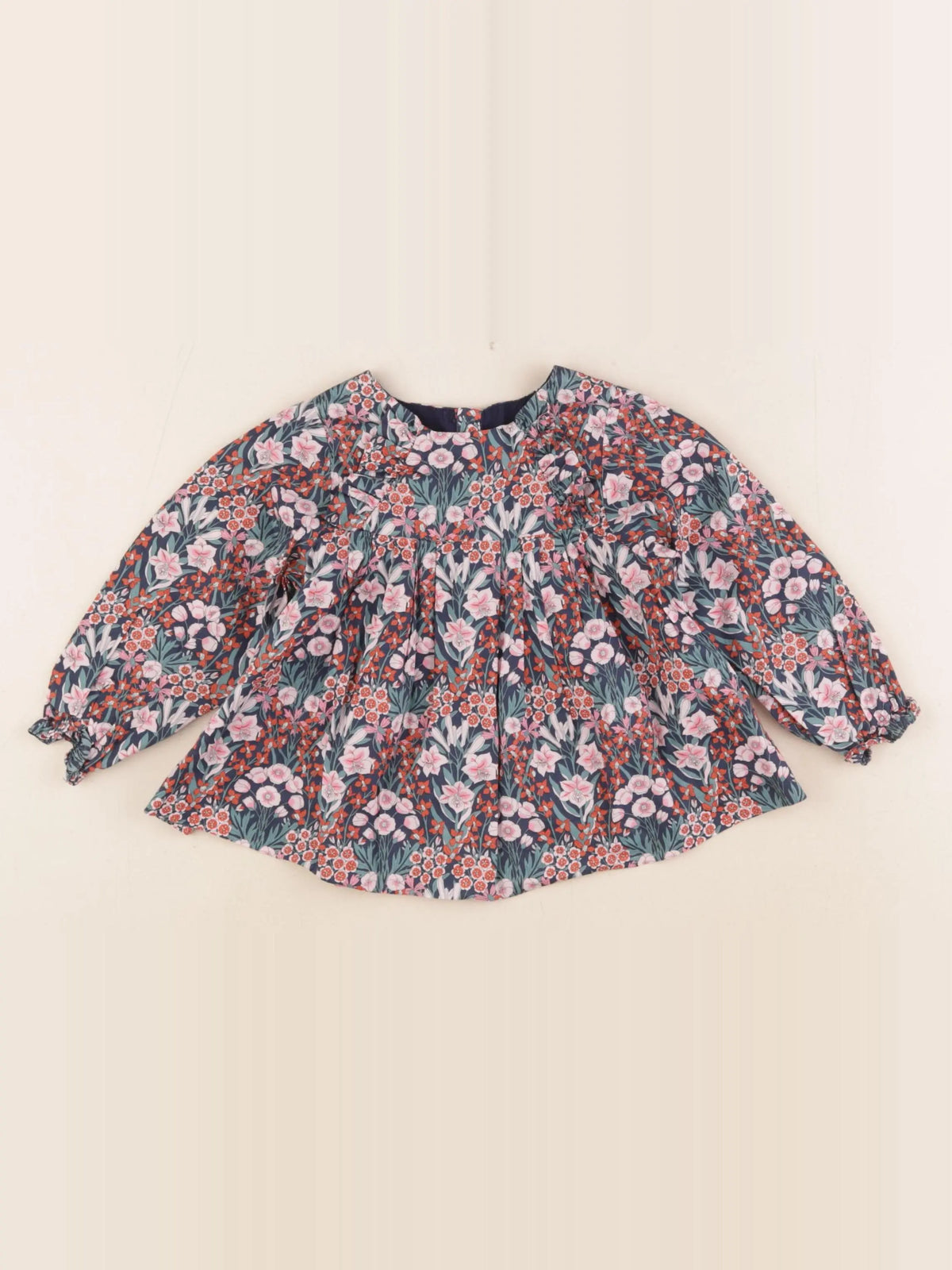 Jacadi - blouse liberty multicolore - 18 mois