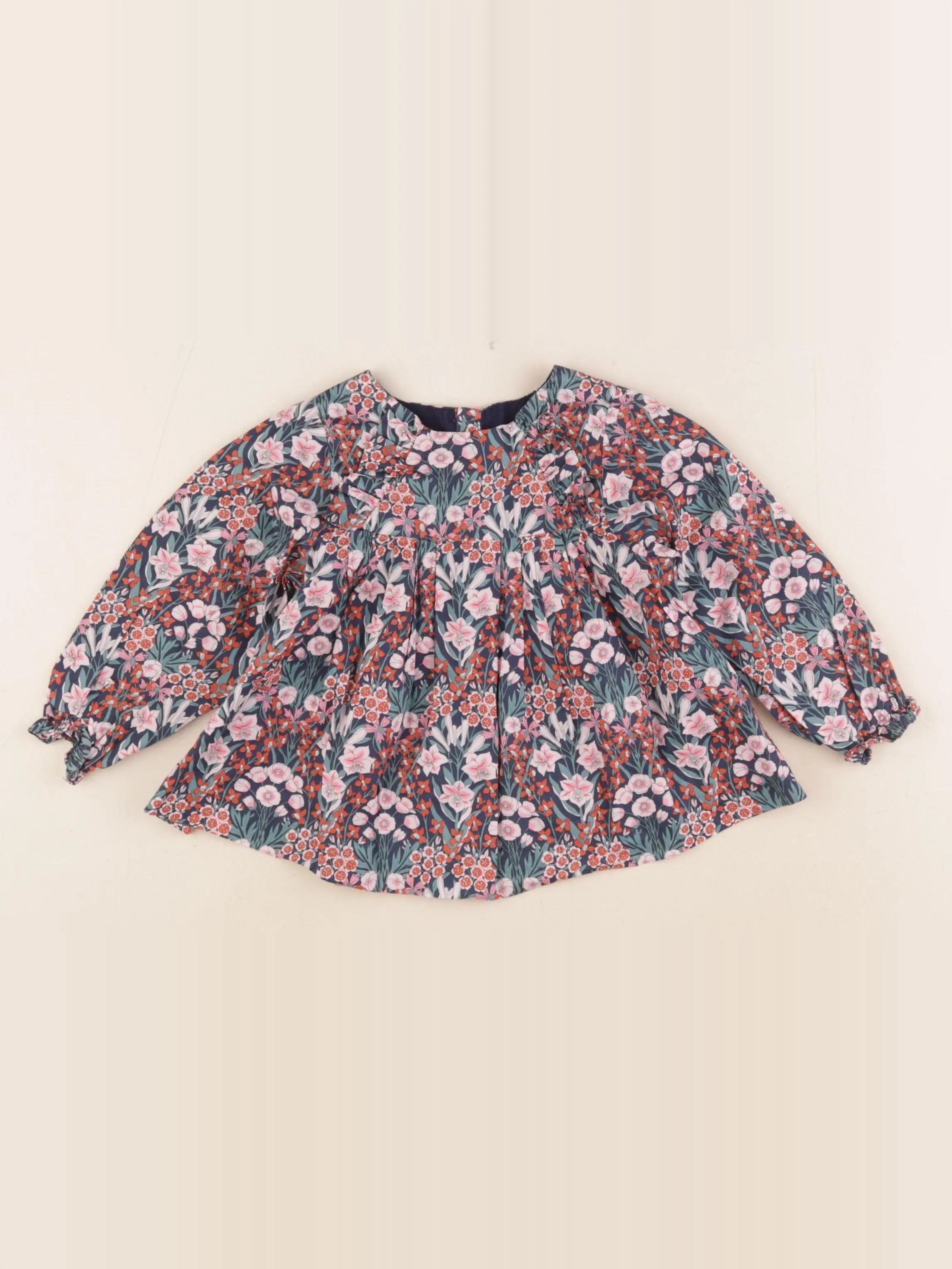 Jacadi - blouse liberty multicolore - 18 mois