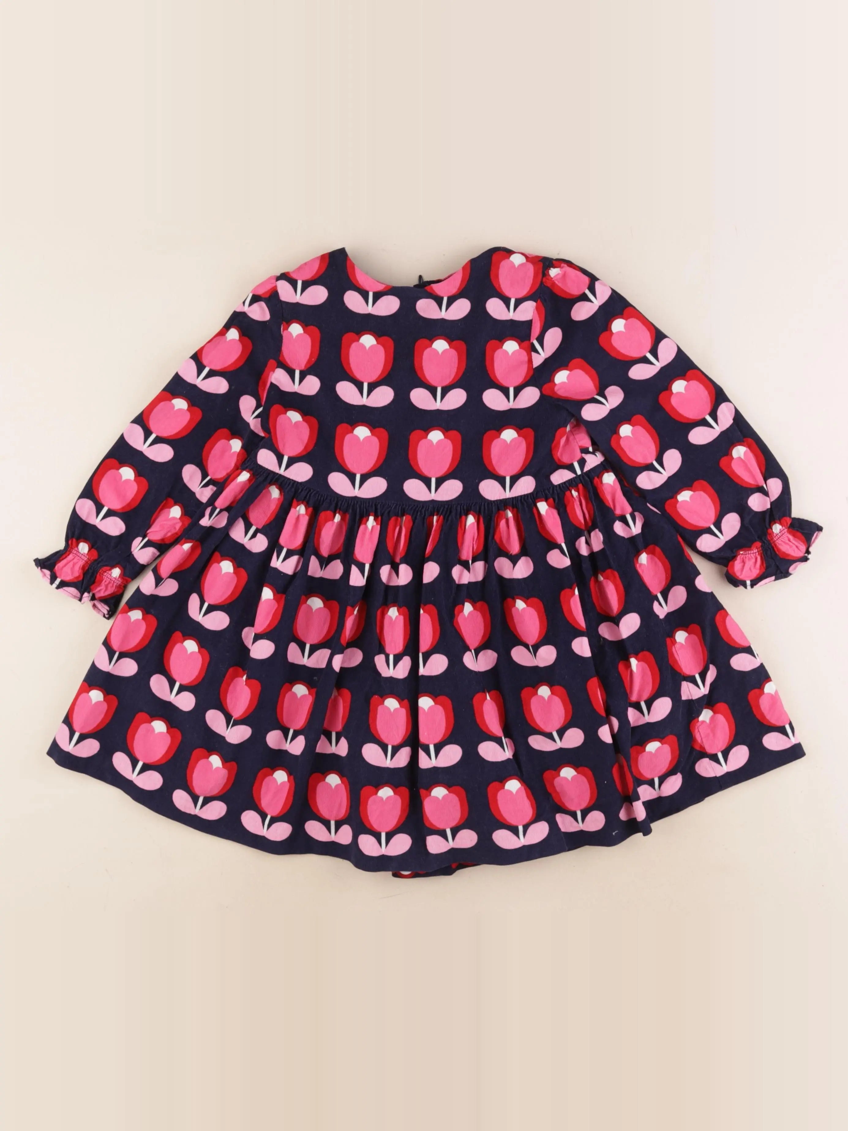Jacadi - robe rose, bleu - 4 ans