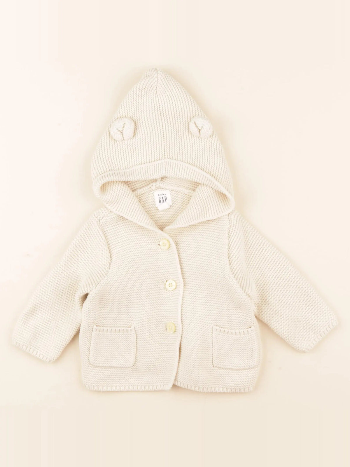 GAP - gilet beige - 3/6 mois