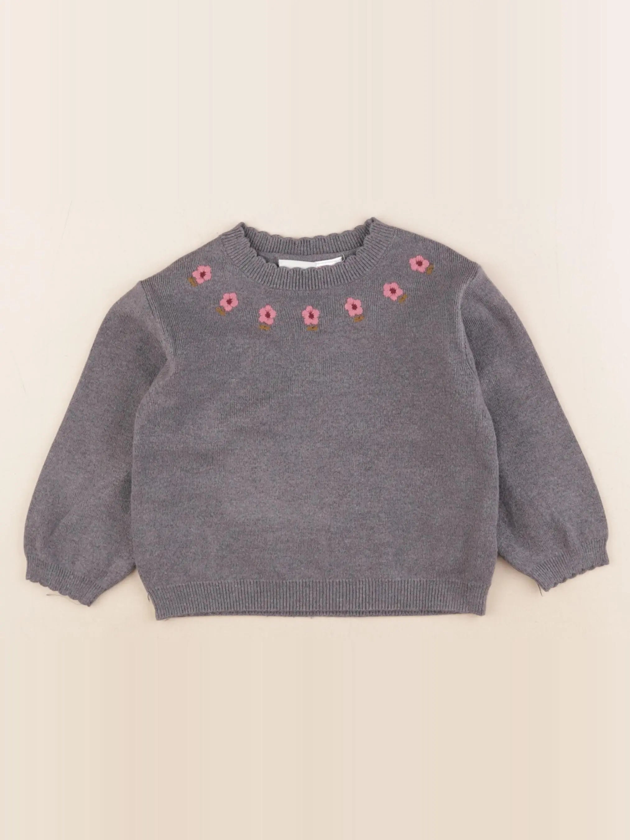 Zara - pull gris - 3 ans