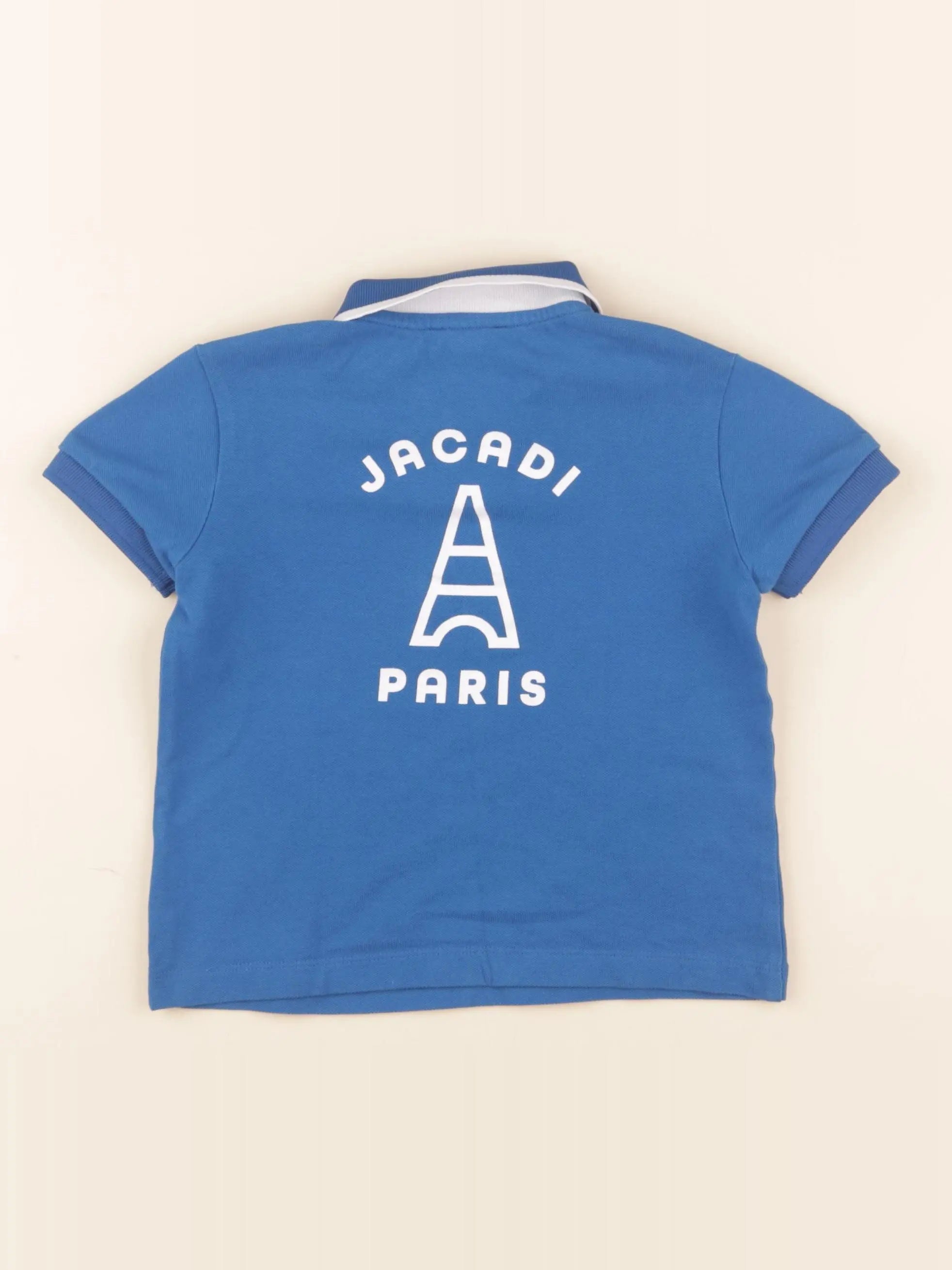 Jacadi - polo imprimé au dos bleu - 3 ans