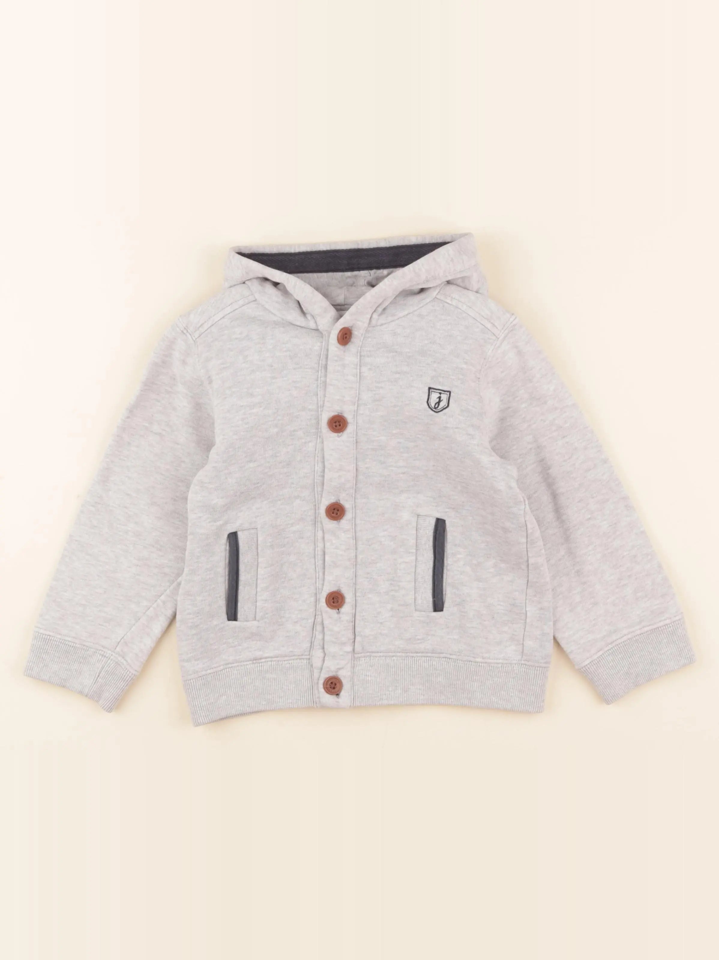 Jacadi - sweat gris - 3 ans