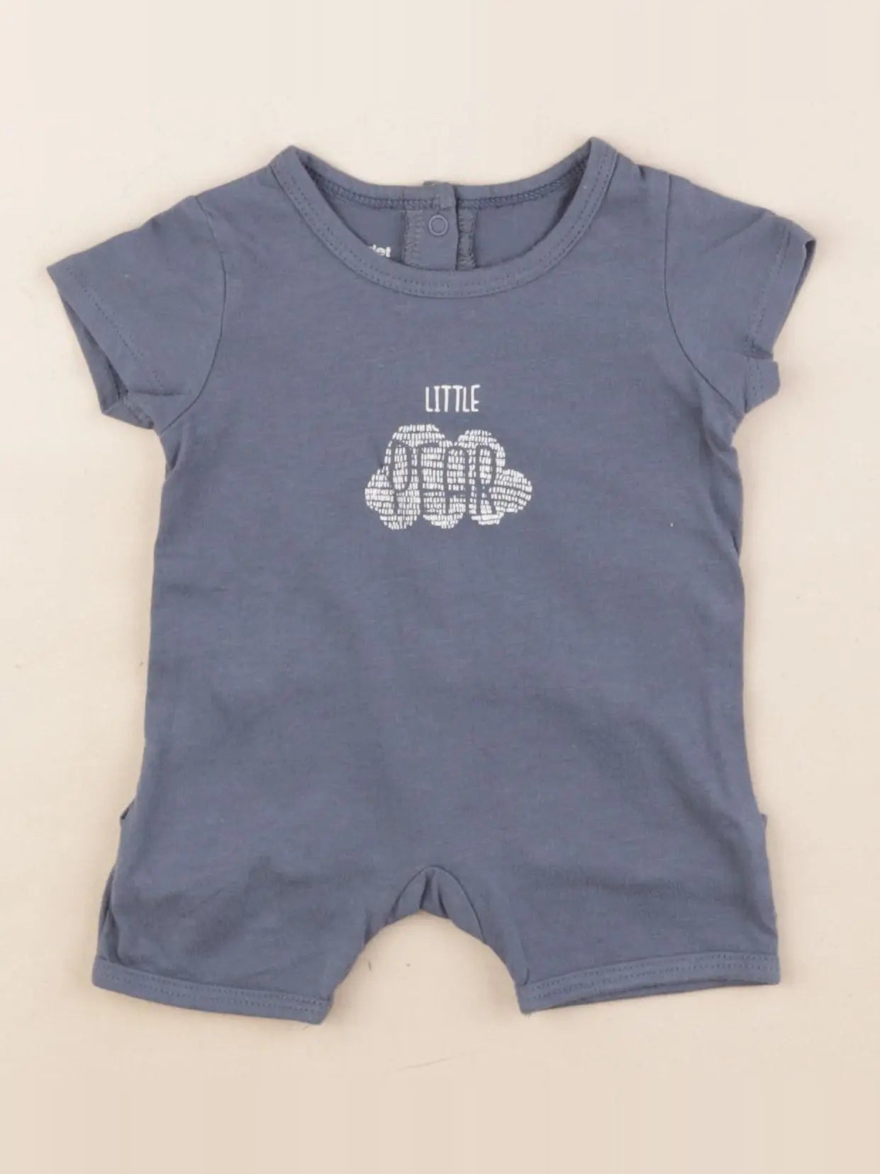 Vertbaudet - pyjama coton bleu - 1 mois