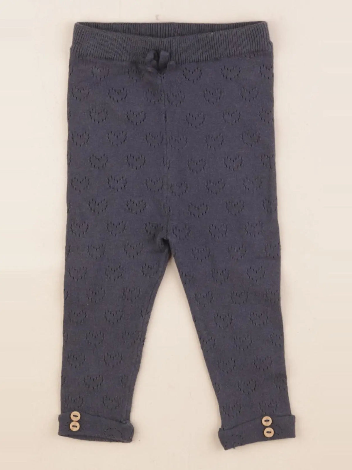 Vertbaudet - legging bleu - 9 mois