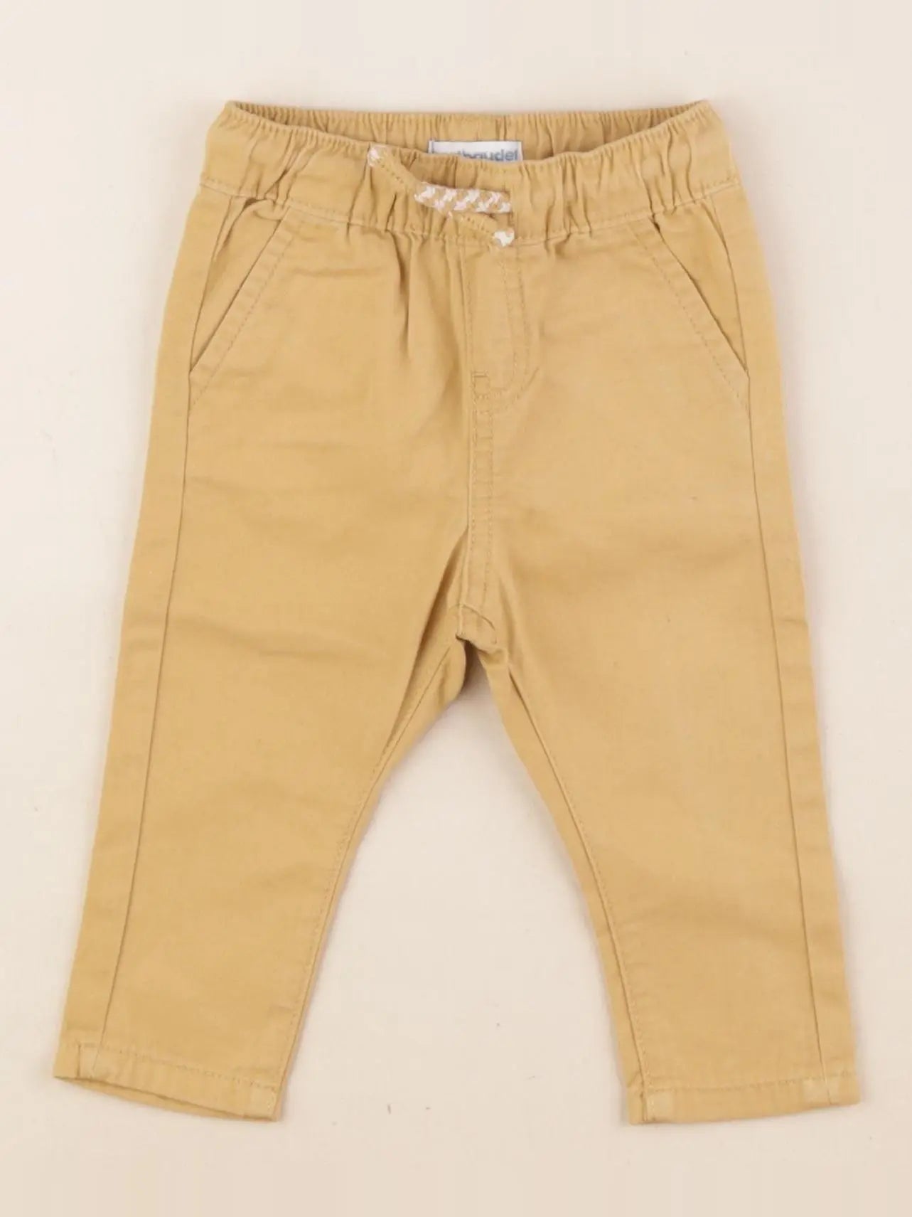Vertbaudet - pantalon jaune - 3 mois