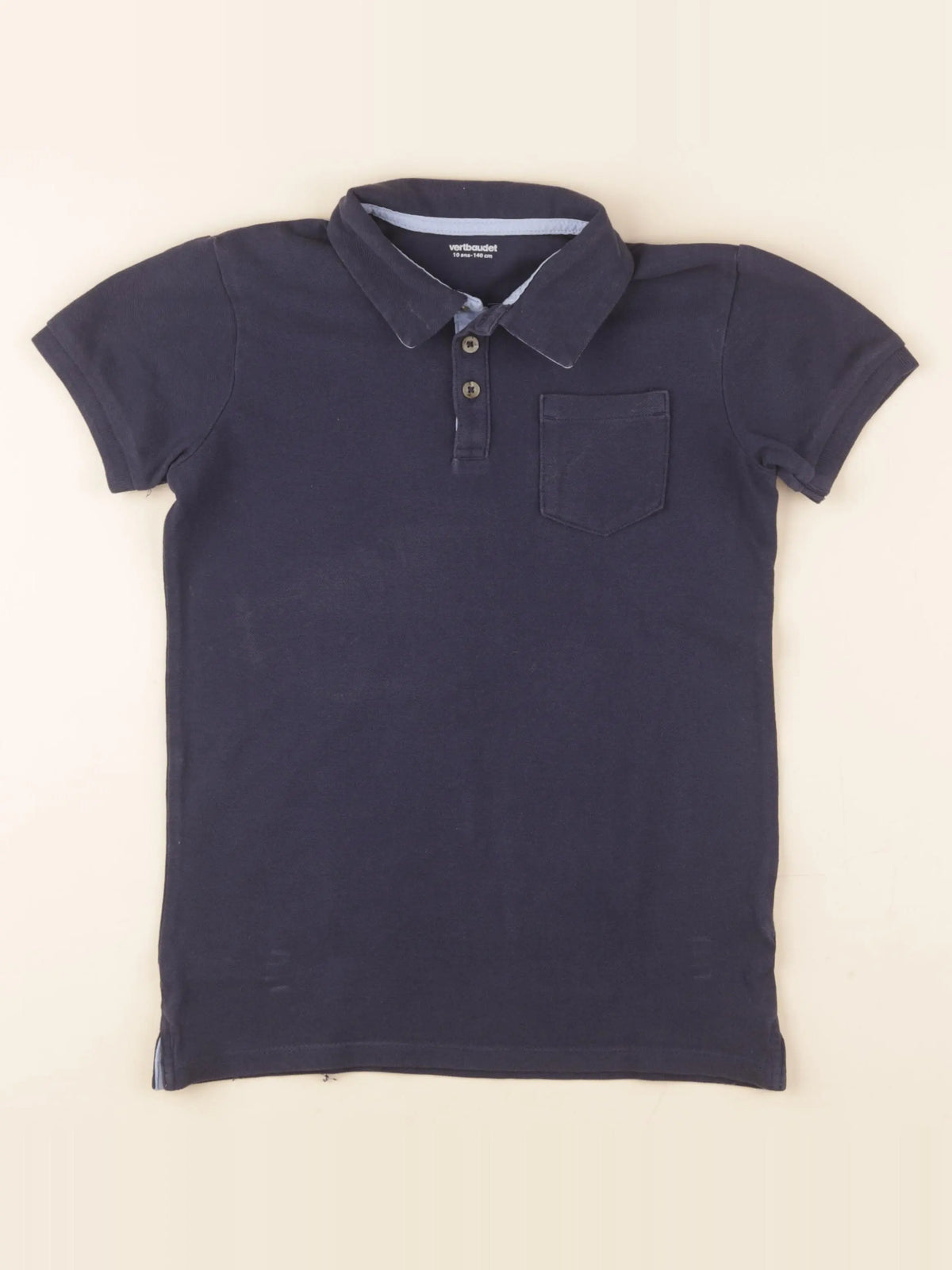 Vertbaudet - polo bleu - 10 ans