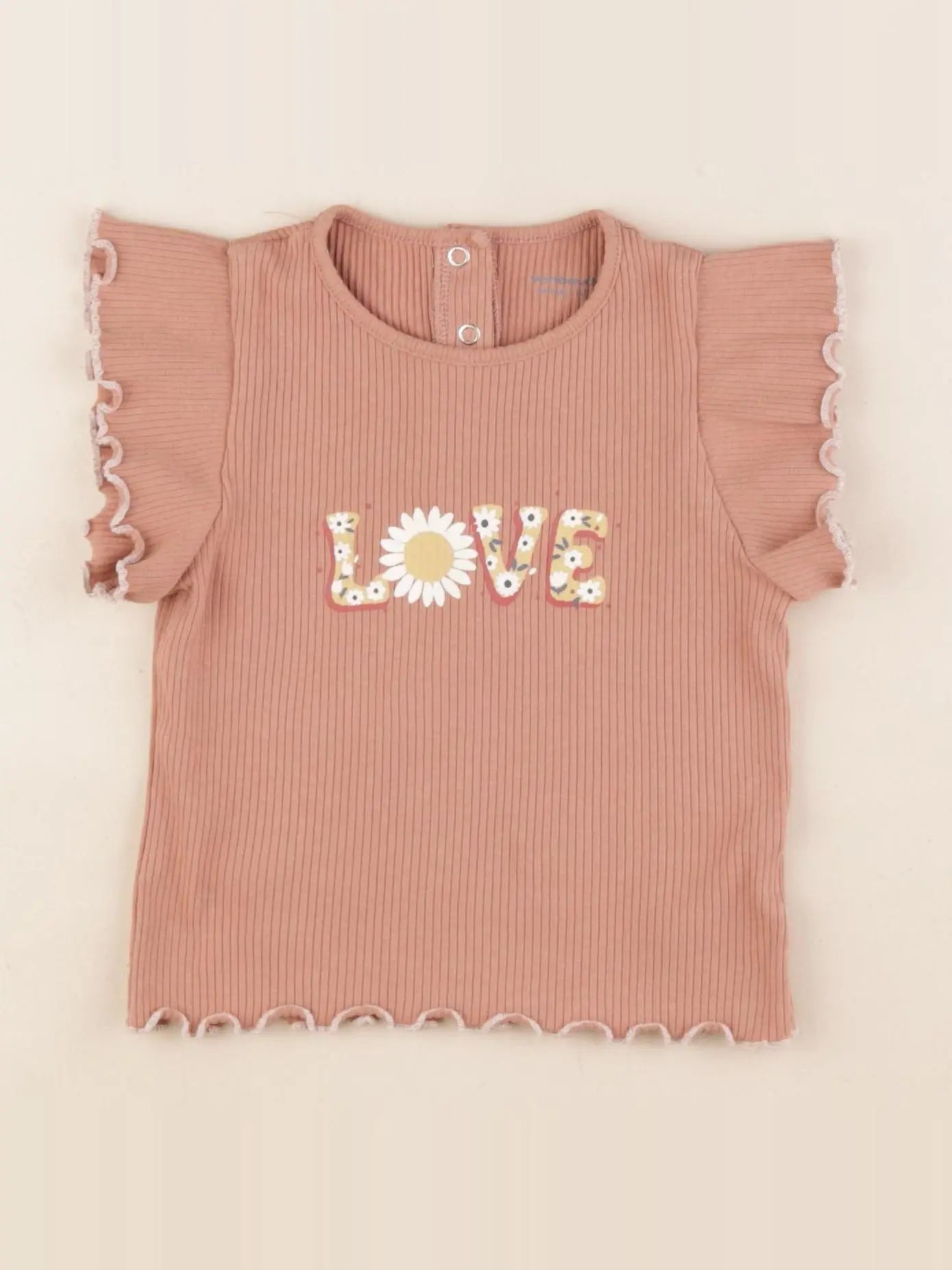 Vertbaudet - tee-shirt marron - 2 ans