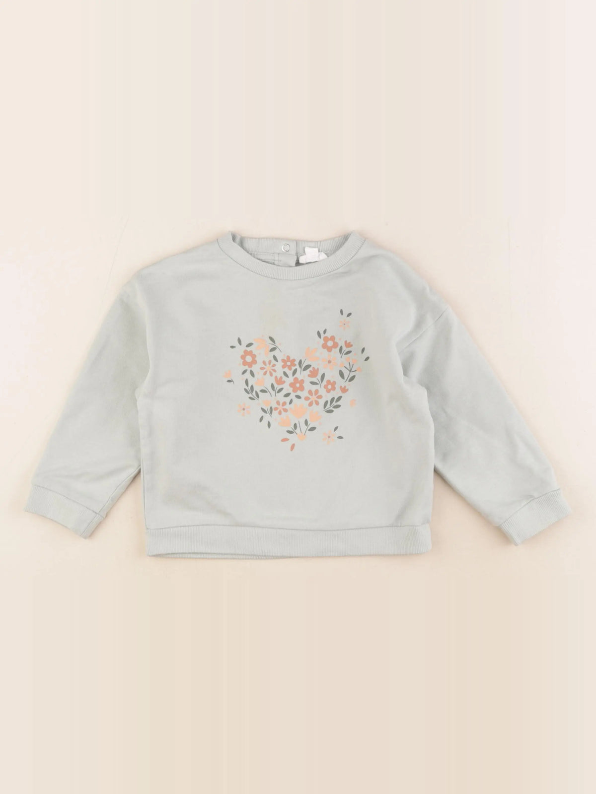 Vertbaudet - sweat vert - 2 ans