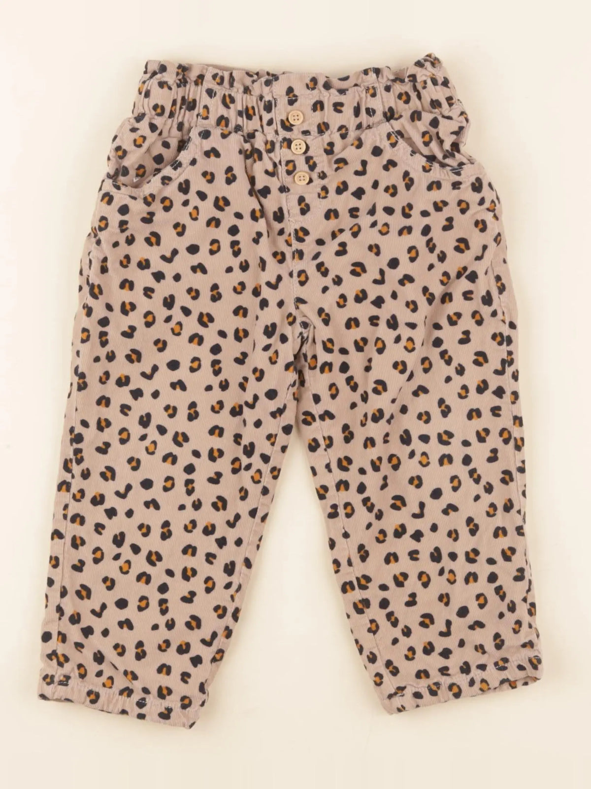Boutchou - pantalon doublé marron - 24 mois