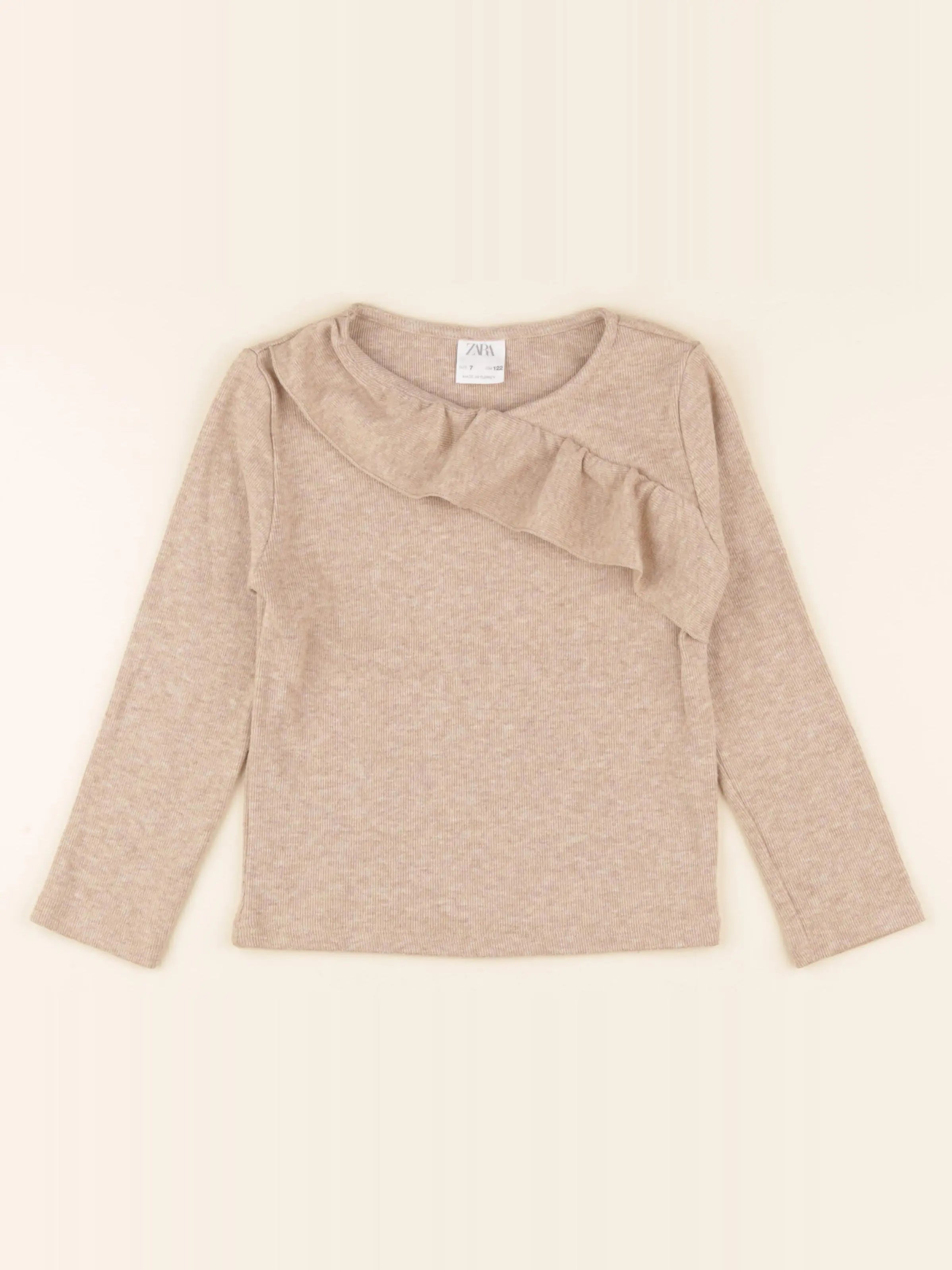 Zara - pull marron - 7 ans
