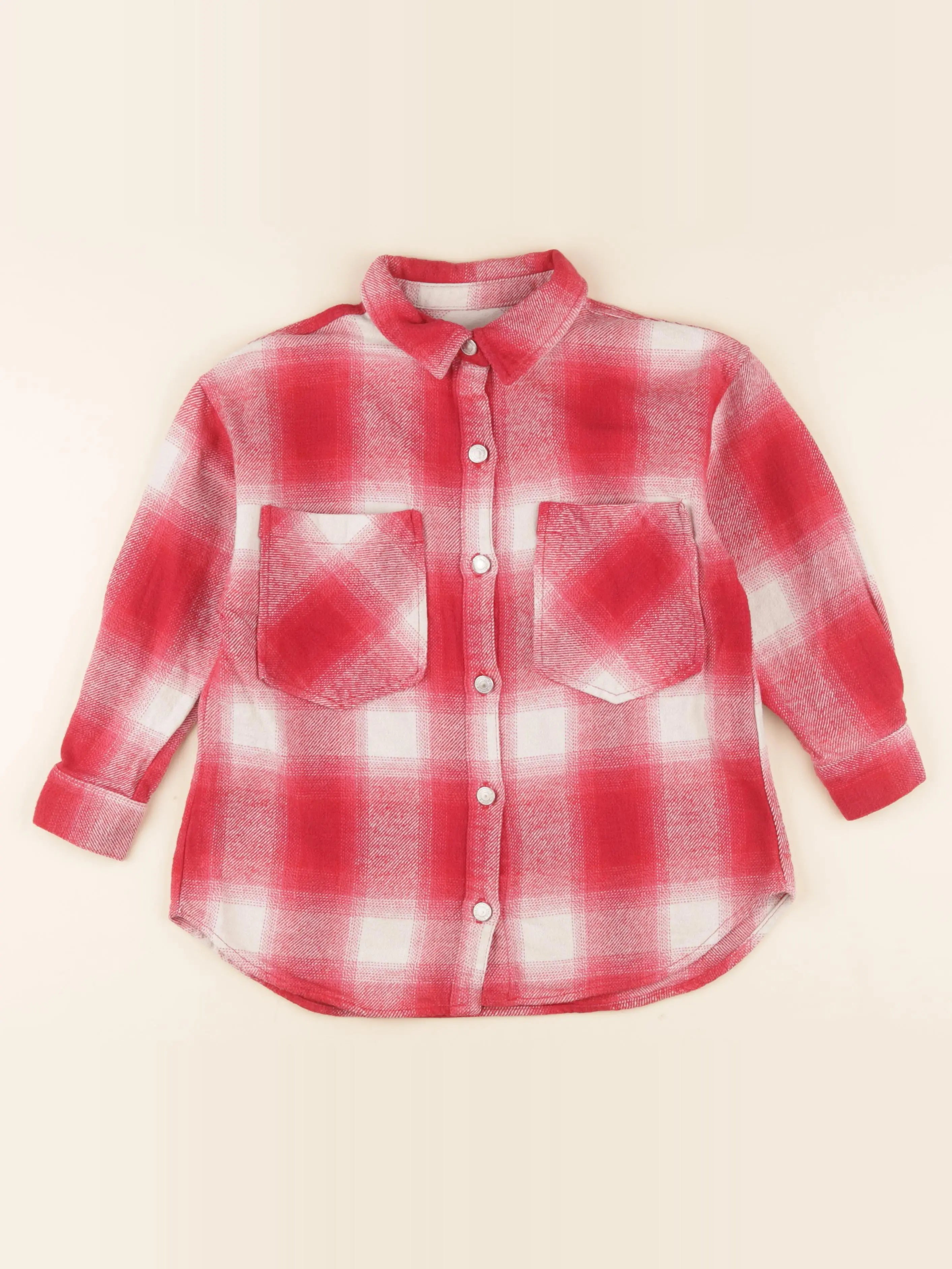 Zara - chemise rouge - 7 ans