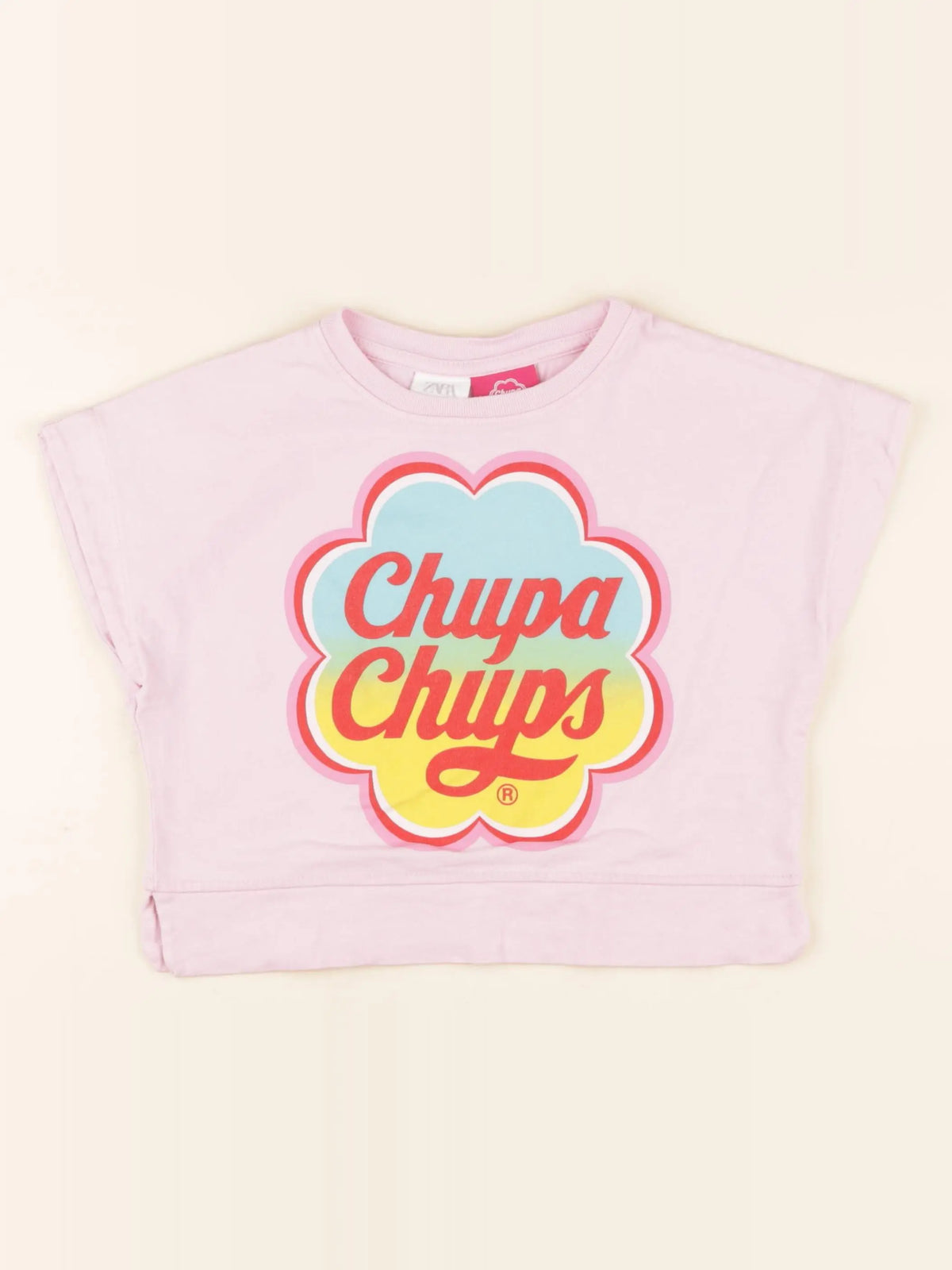 Zara - tee-shirt rose - 8/9 ans