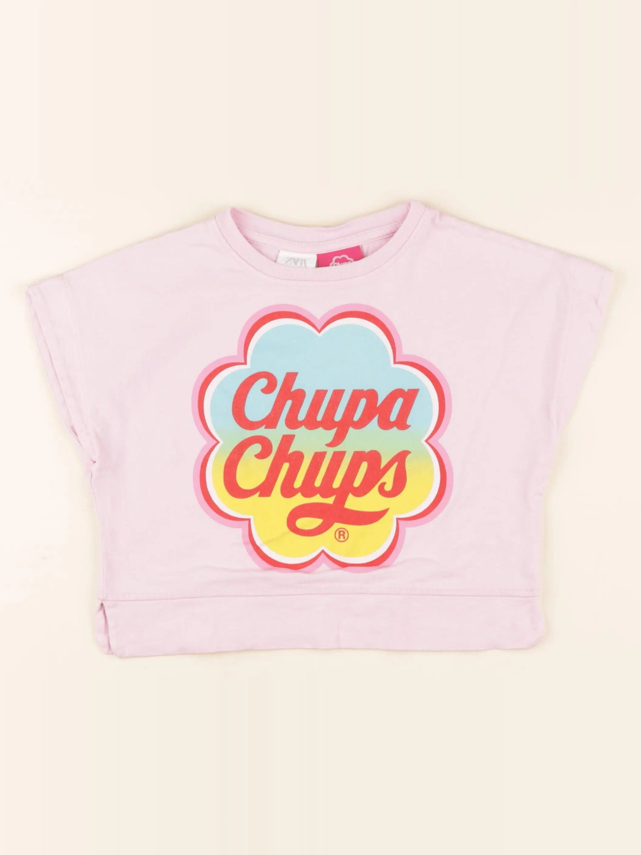 Zara - tee-shirt rose - 8/9 ans