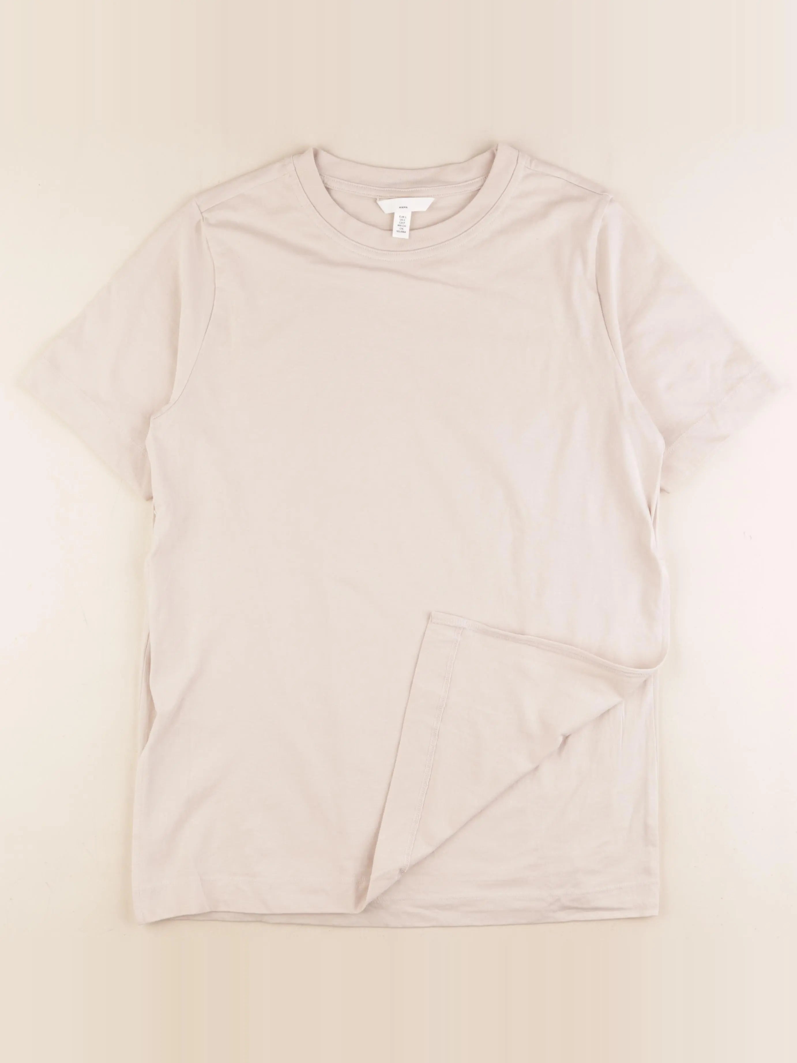 H&M - tee-shirt grossesse, grossesse beige - s