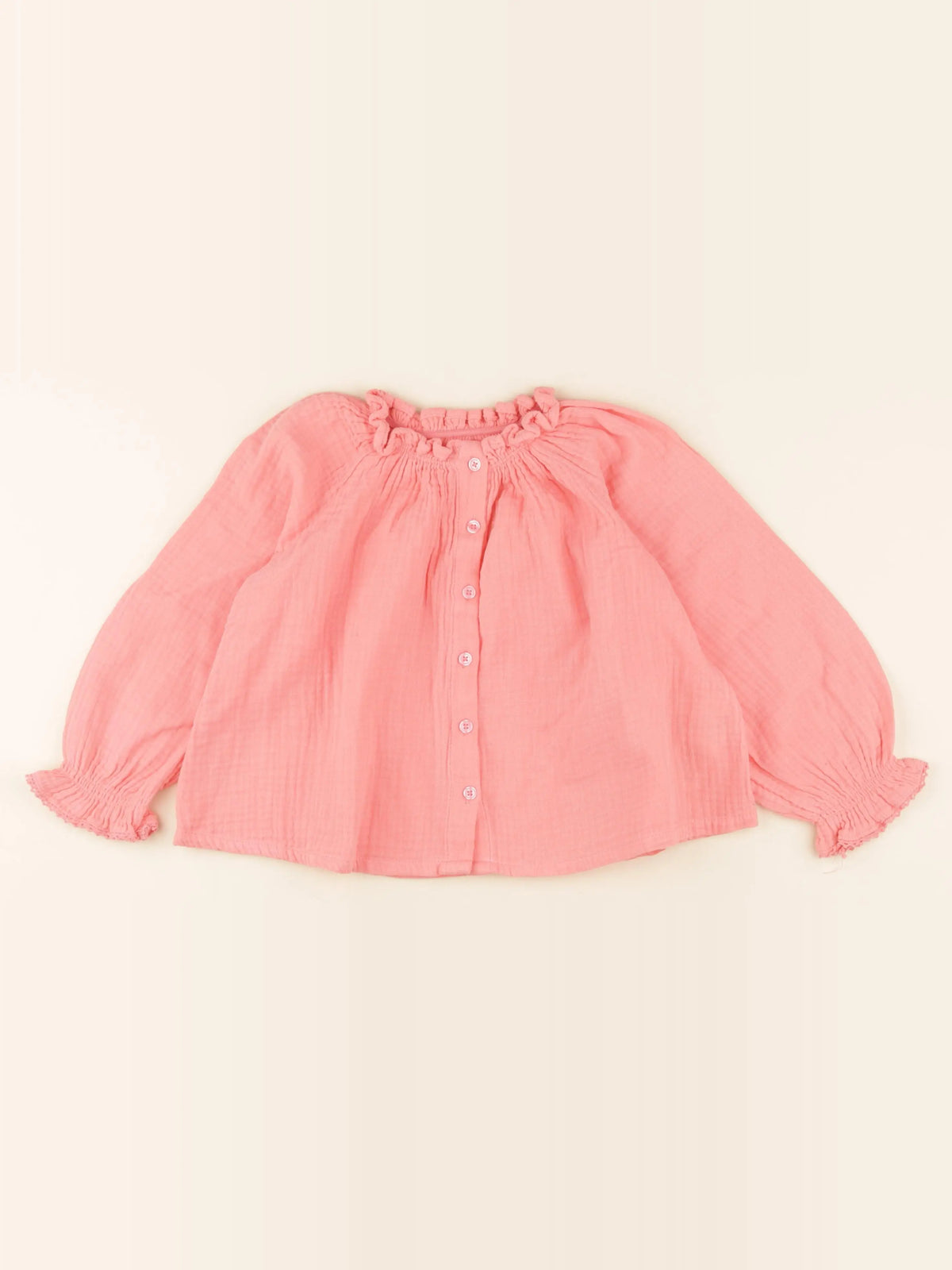 Vertbaudet - blouse rose - 5 ans