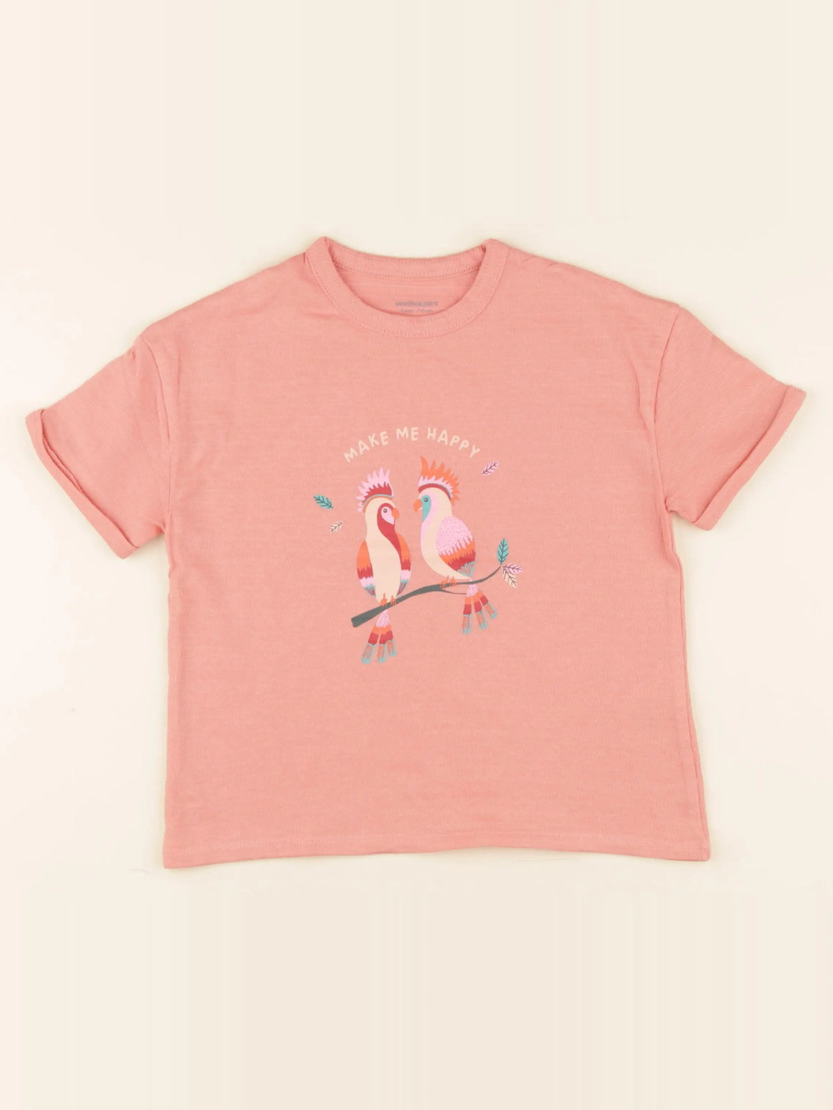 Vertbaudet - tee-shirt rose - 5 ans